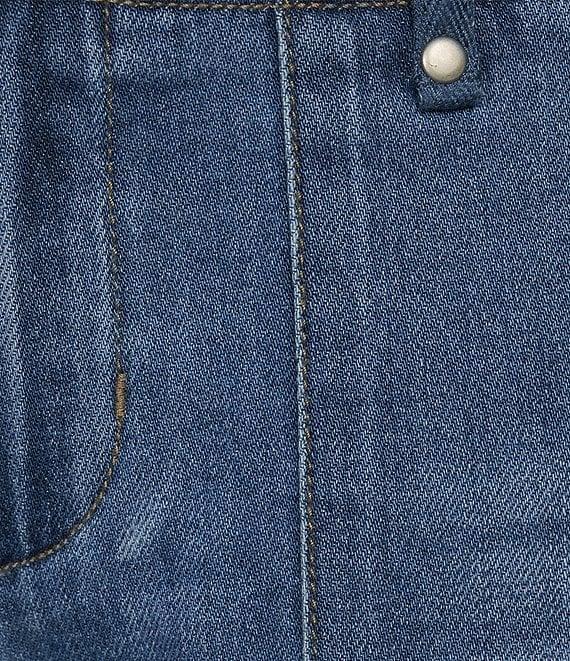 Westbound High Rise Denim Utility Pocket Cuffed Shorts Product Image