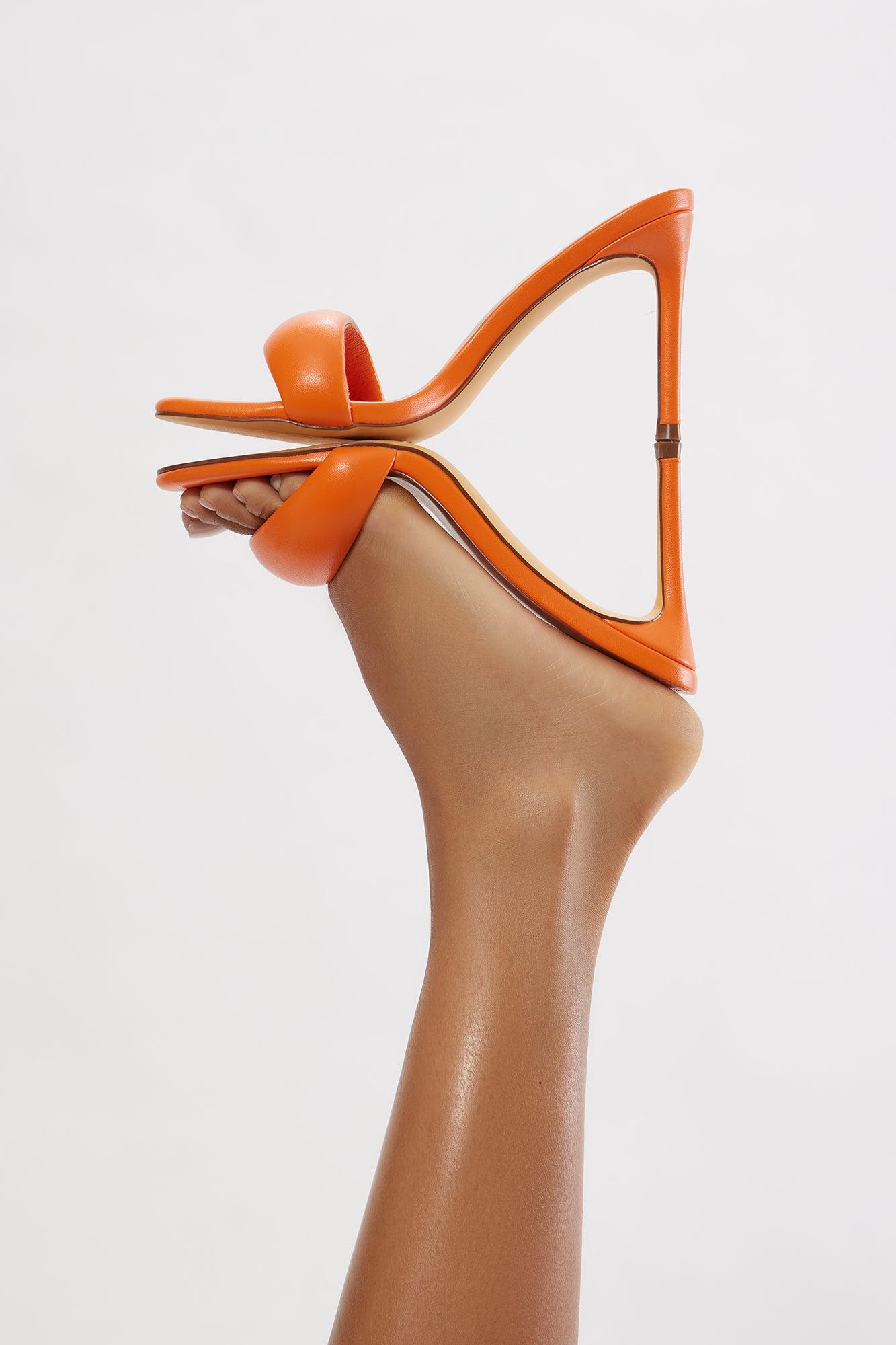 Joy  Stiletto Mules - Orange Product Image
