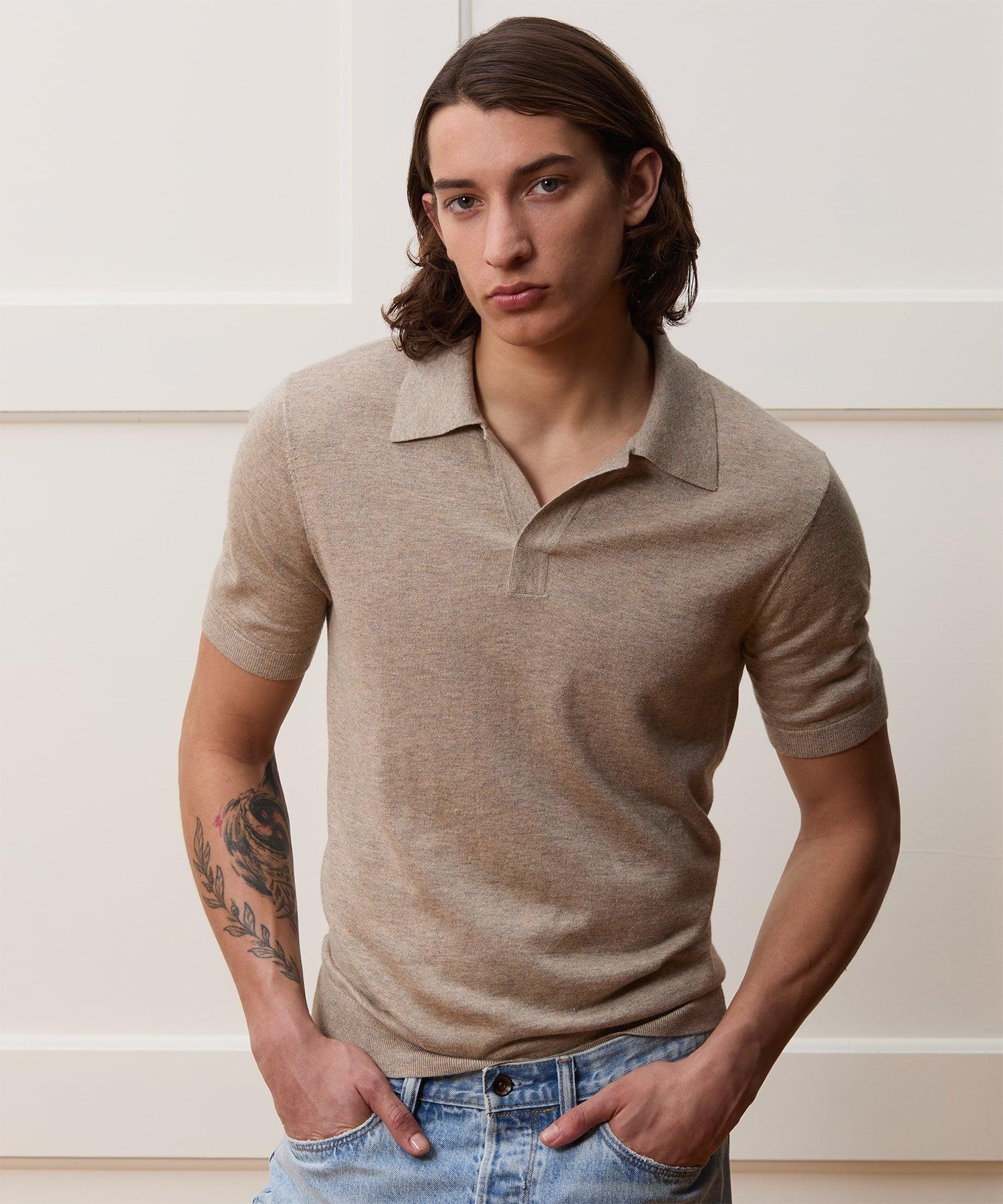 Silk-Cashmere Sweater Polo Product Image