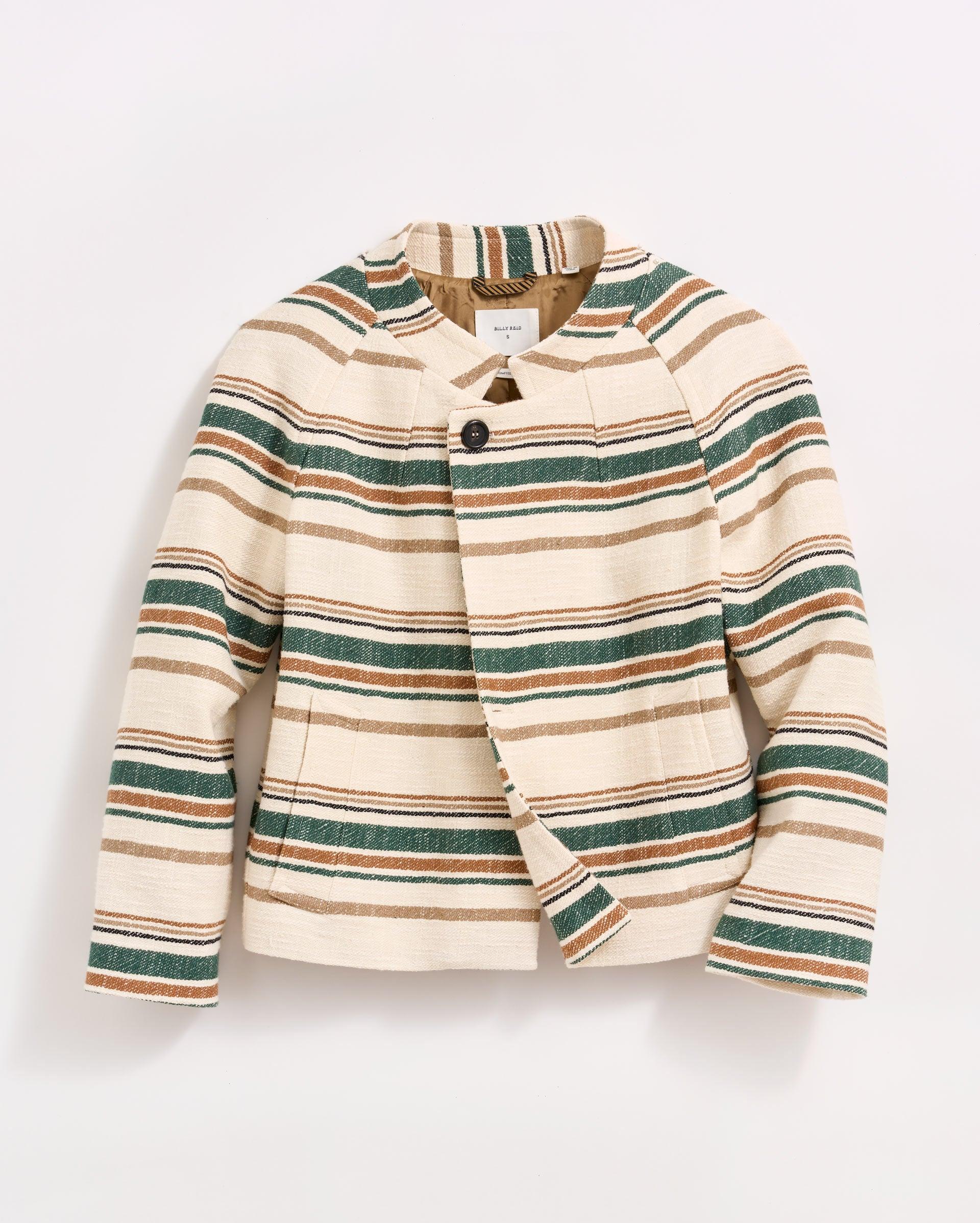 Desert Stripe Cropped Jacket -  Product Image