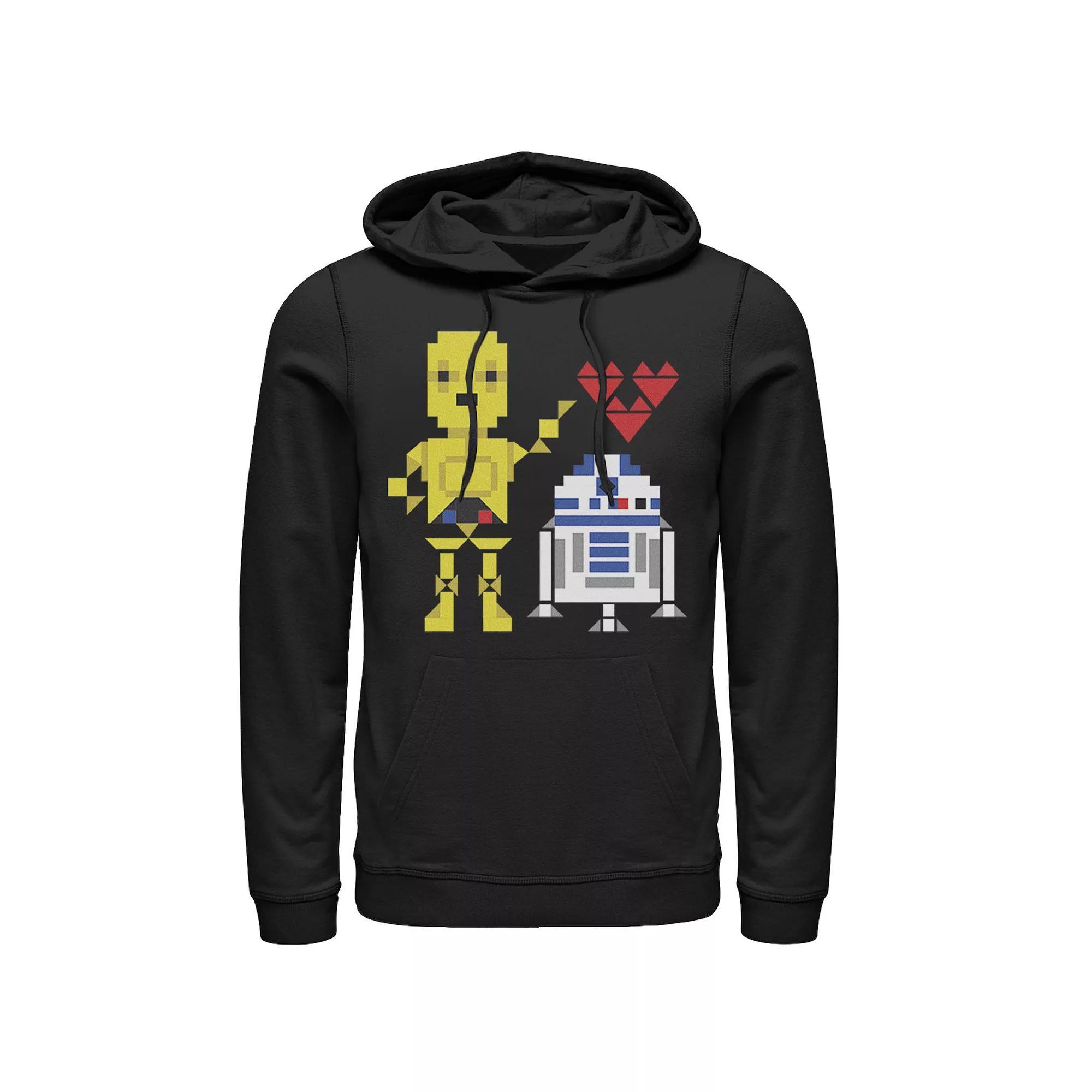 Men's Star Wars C-3PO R2-D2 Droid Love Valentine's Hoodie,  Product Image