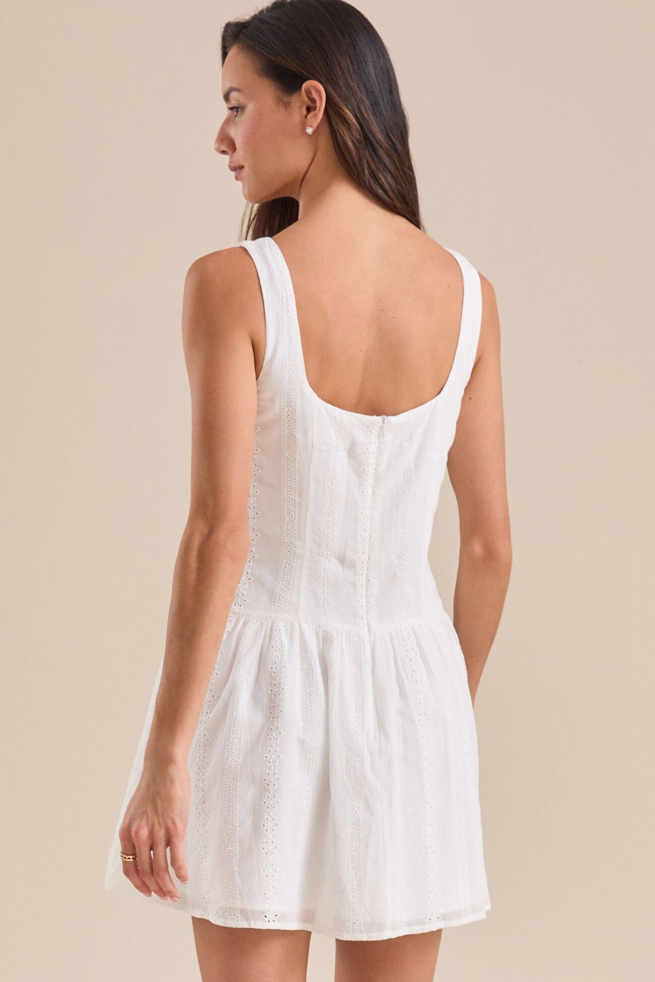 Layla Eyelet Mini Dress Product Image