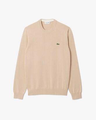 Monochrome Crew Neck Cotton Sweater Product Image