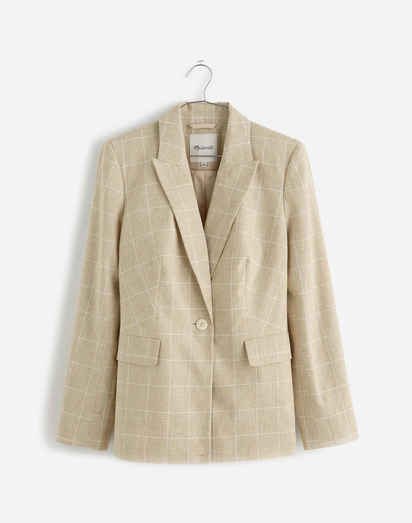 The Slim Blazer in Plaid Product Image