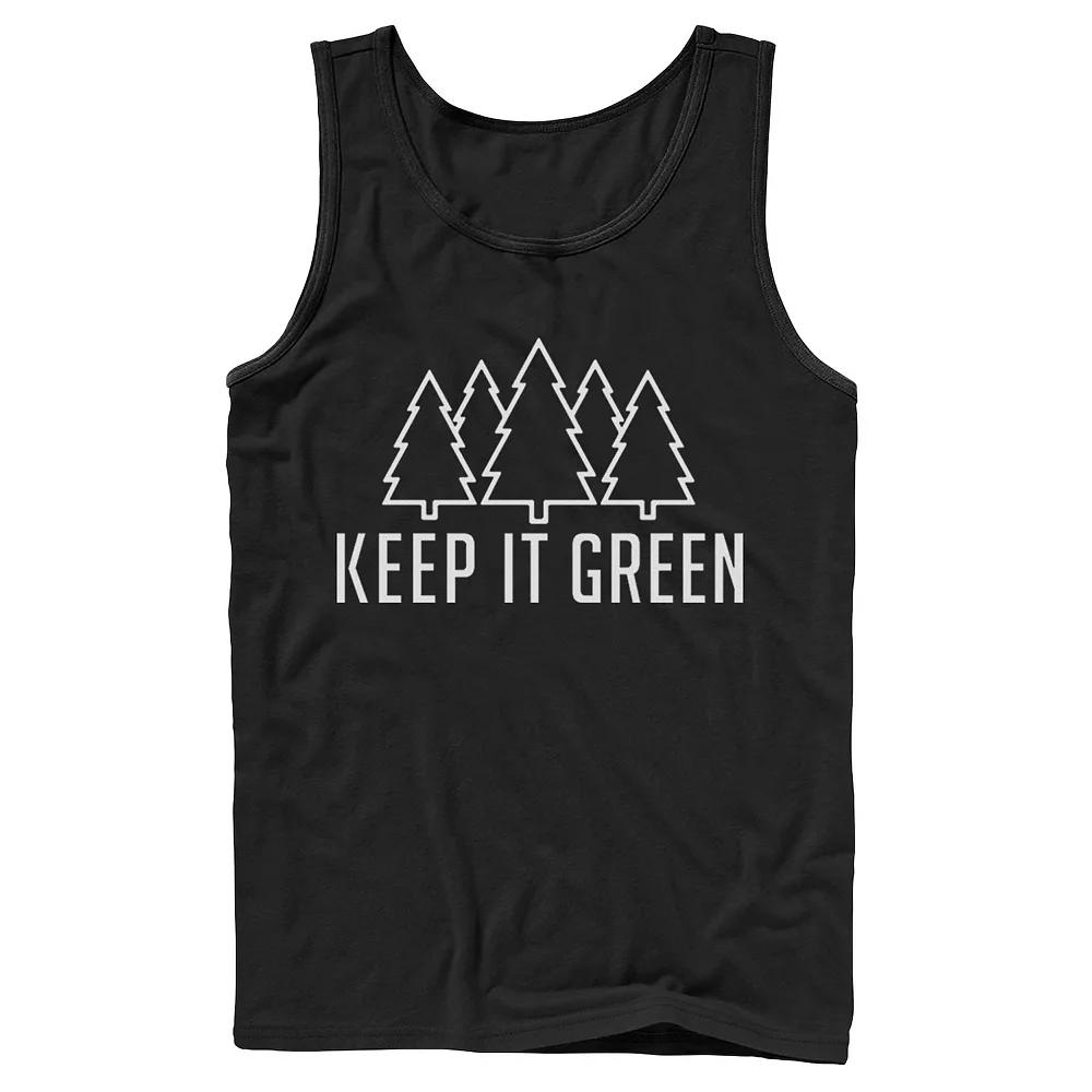 Men's Fifth Sun Keep It Green Pine Trees Tank Top,  Product Image