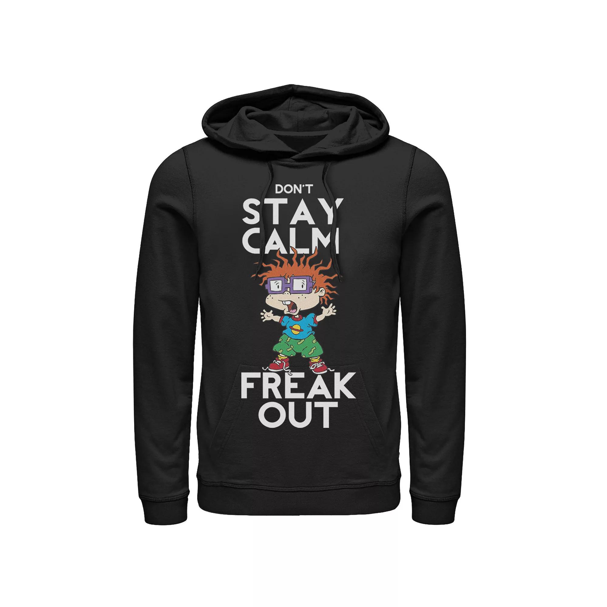 Men's Nickelodeon Rugrats Chuckie Don't Stay Calm Freak Out Graphic Hoodie,  Product Image