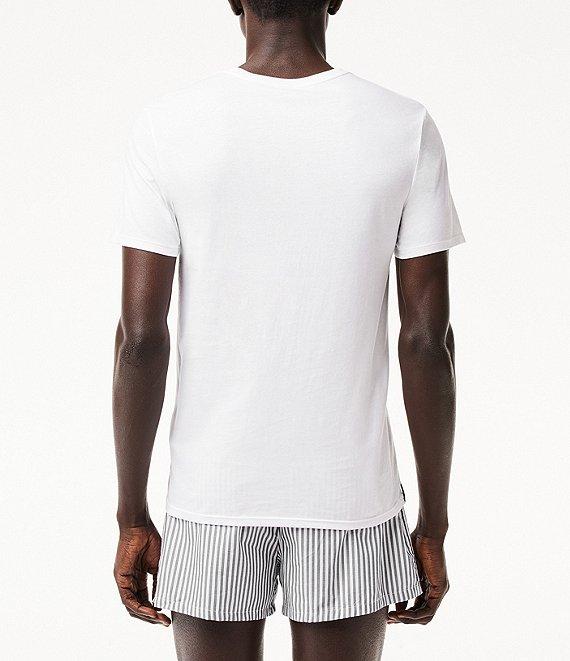 Lacoste Short Sleeve Slim-Fit Crew Neck Undershirts 3-Pack Product Image