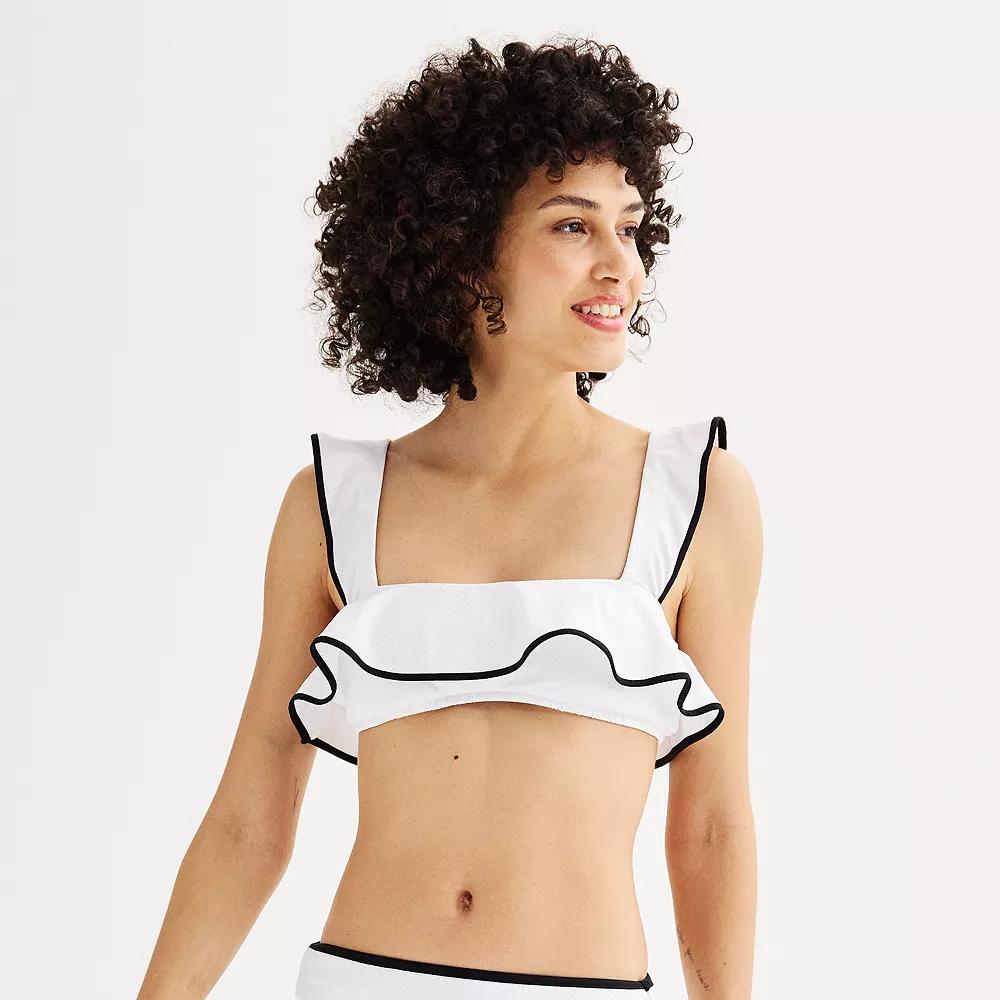 Women's Freshwater Ruffle Bikini Swim Top,  Product Image
