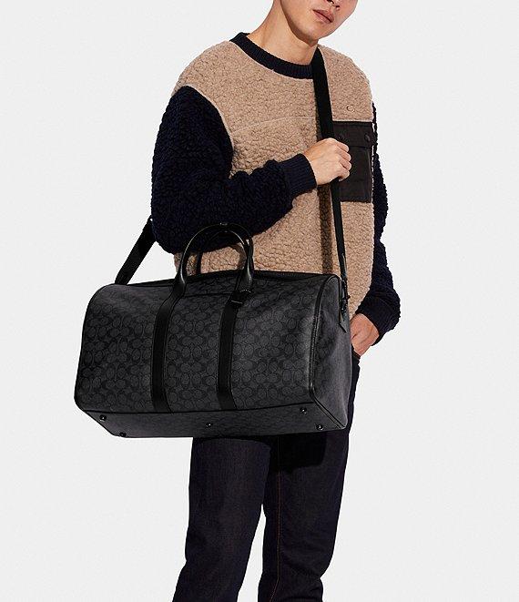 COACH Gotham Signature Coated Canvas And Refined Calfskin Leather Duffel Bag Product Image