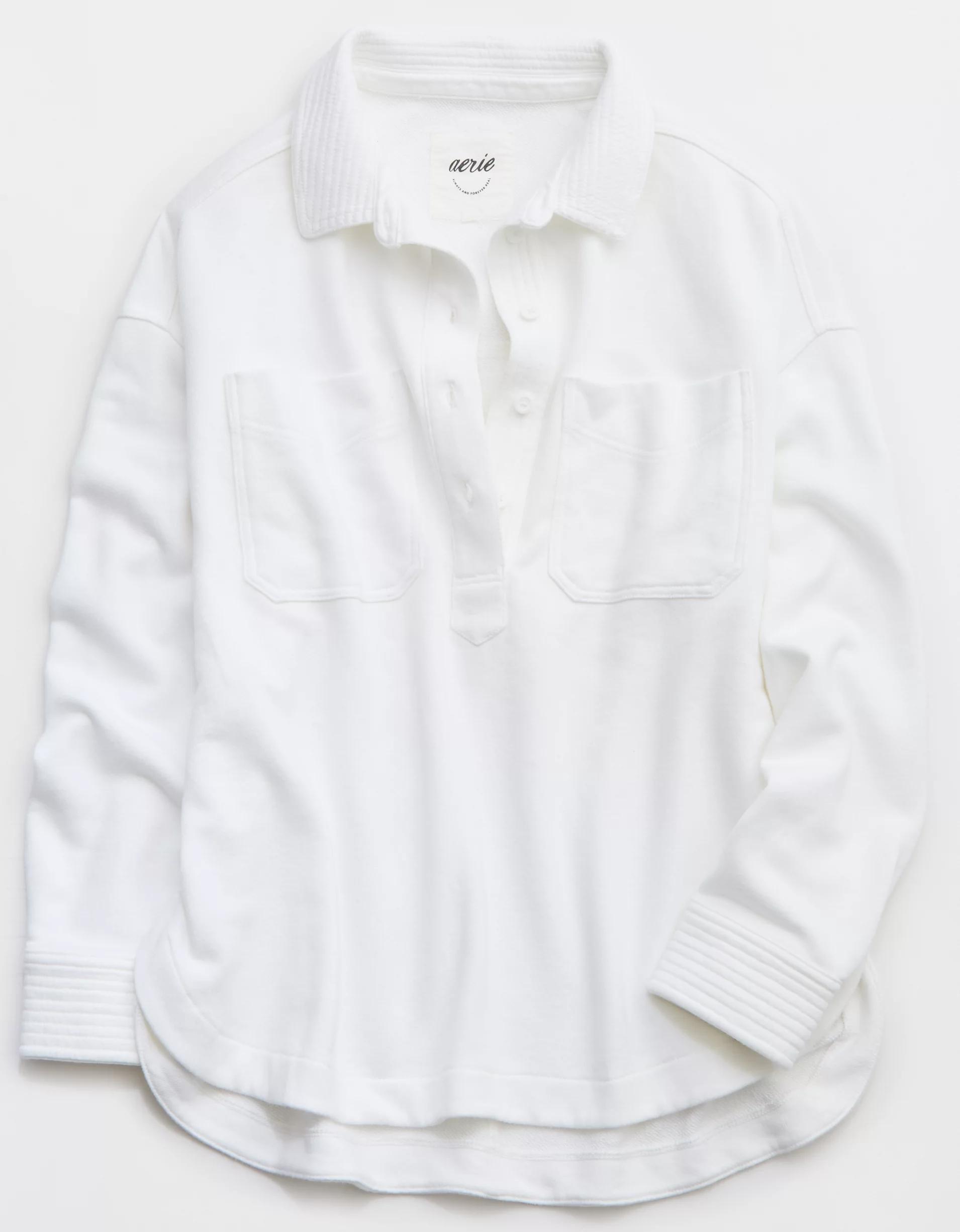 Aerie Popover Polo Sweatshirt Product Image