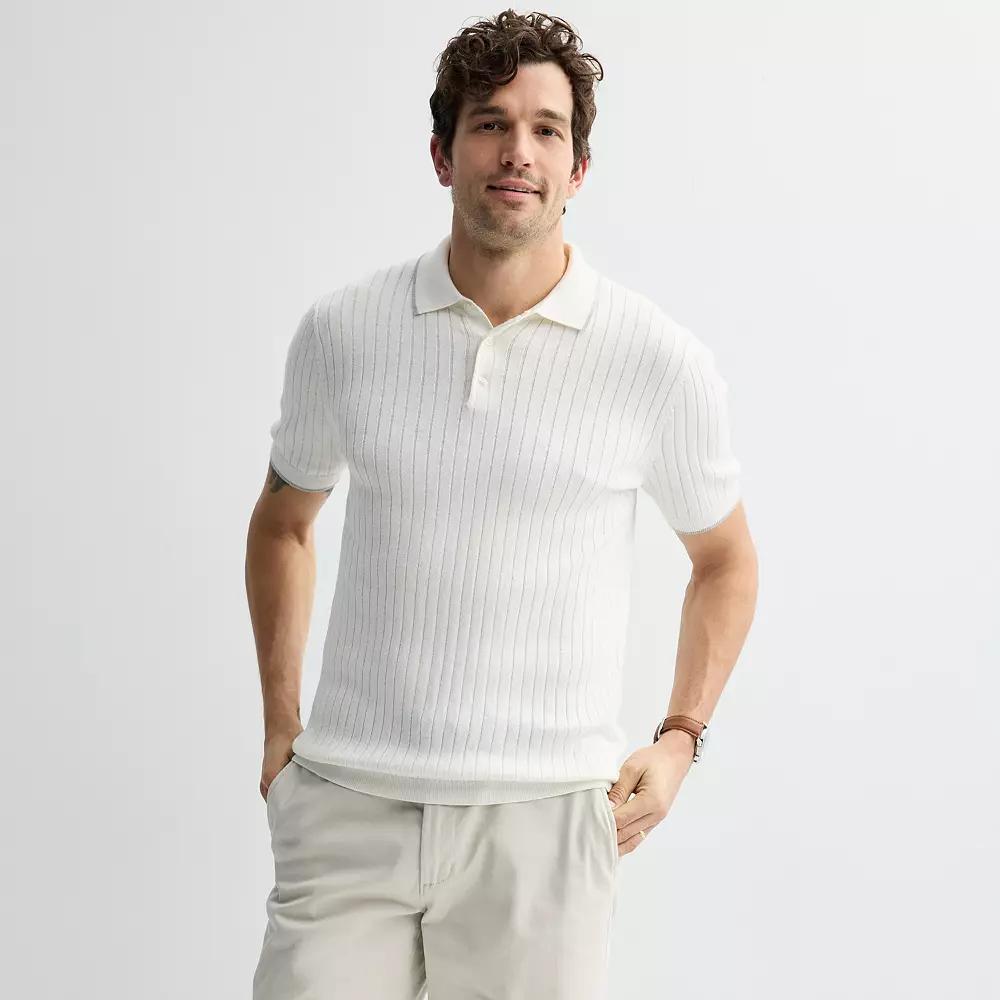 Men's Sonoma Goods For Life® Tipped Sweater Polo,  Product Image