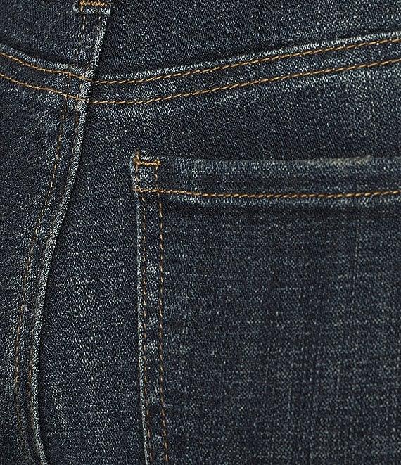 KUT from the Kloth Amy Stretch Denim High Rise Straight Leg Double Button Cropped Jeans Product Image