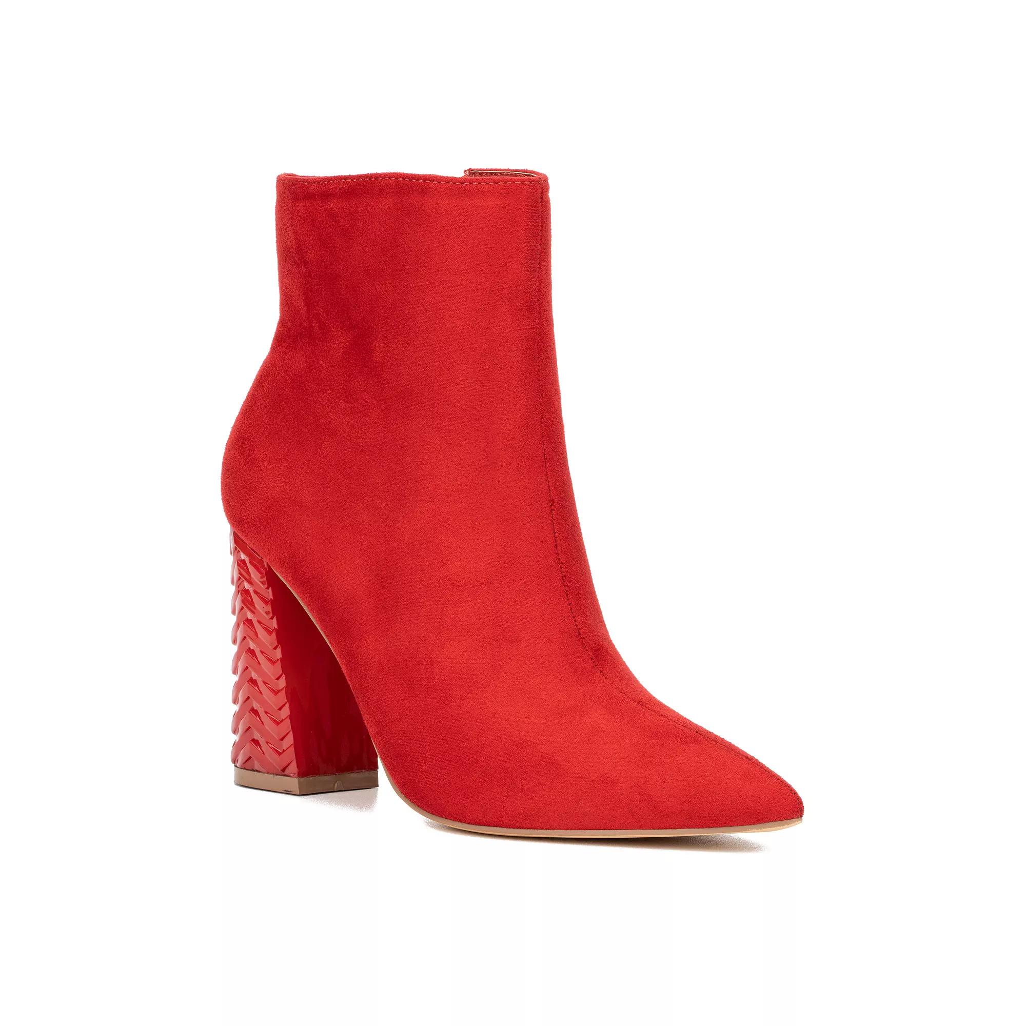 New York & Company Zhuri Women's Ankle Boots, Size: 11, Red Product Image