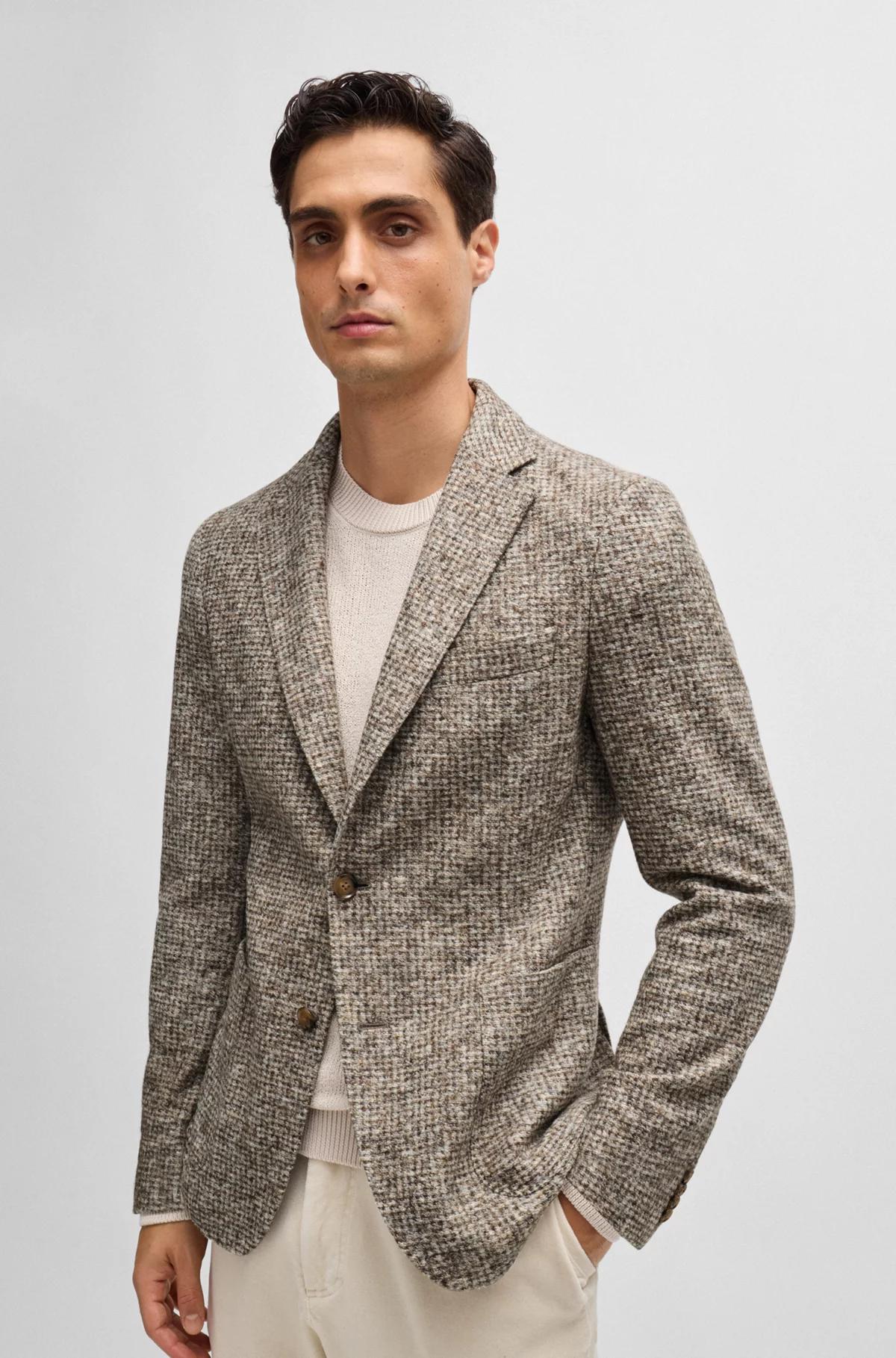 Boss Slim-Fit Jacket with Zip-Up Inner Product Image