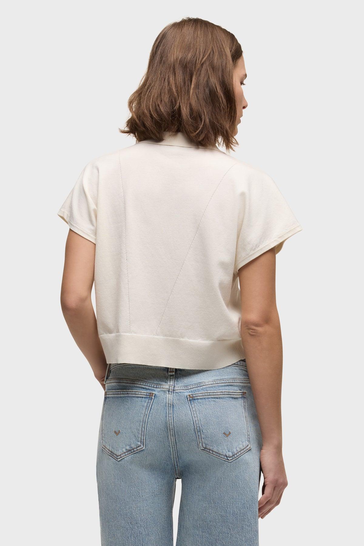 Draped Collared Sweater Female Product Image