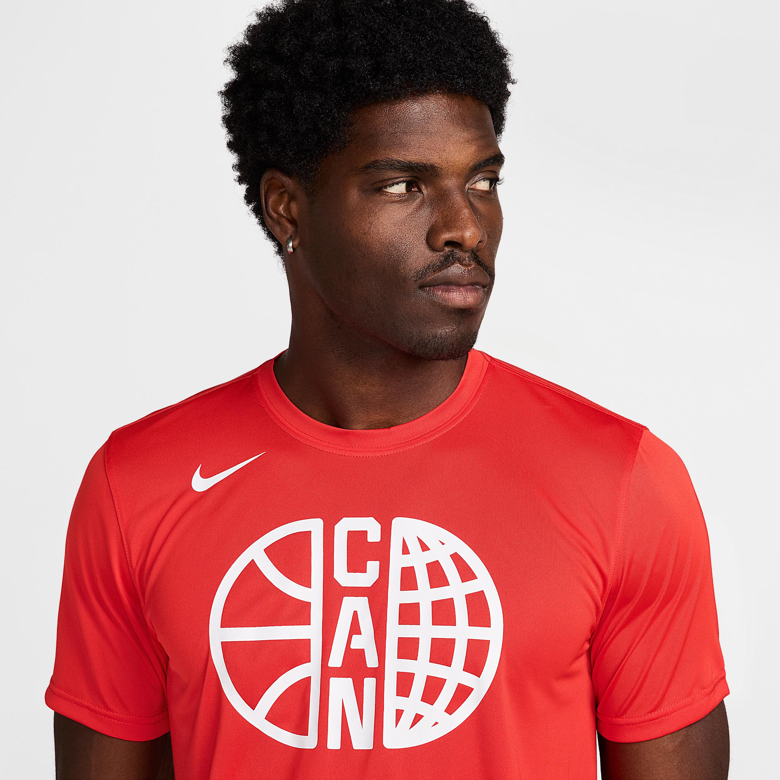 Canada Practice Nike Mens Basketball T-Shirt | FQ3645-600 Product Image
