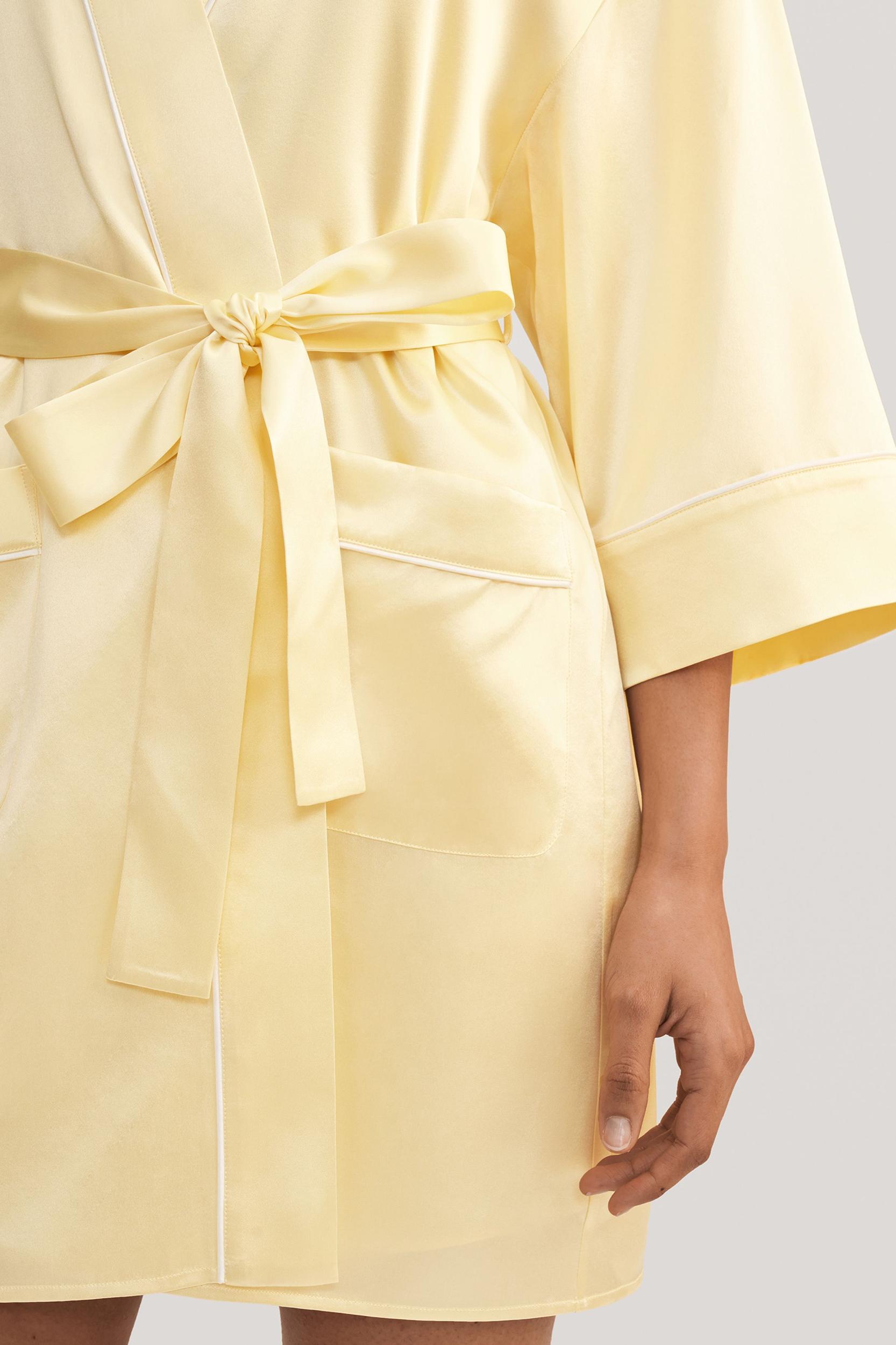 Golden Cocoon Silk kimono Robe Product Image