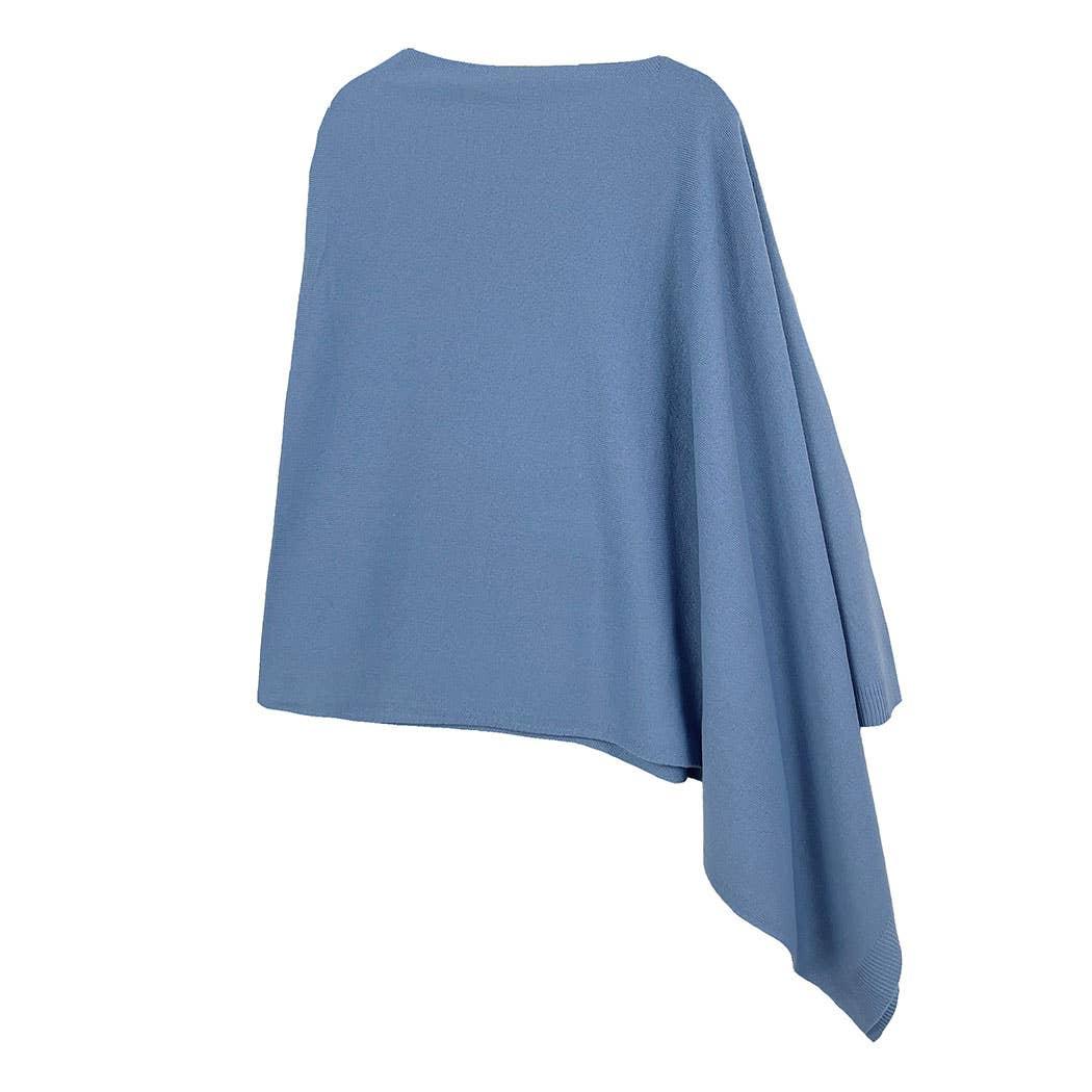 Light Tone Solid Diamond Shape Scarf Poncho Product Image