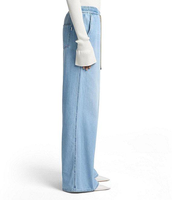 7 For All Mankind High Waist Wide Leg Pull-On Pants Product Image