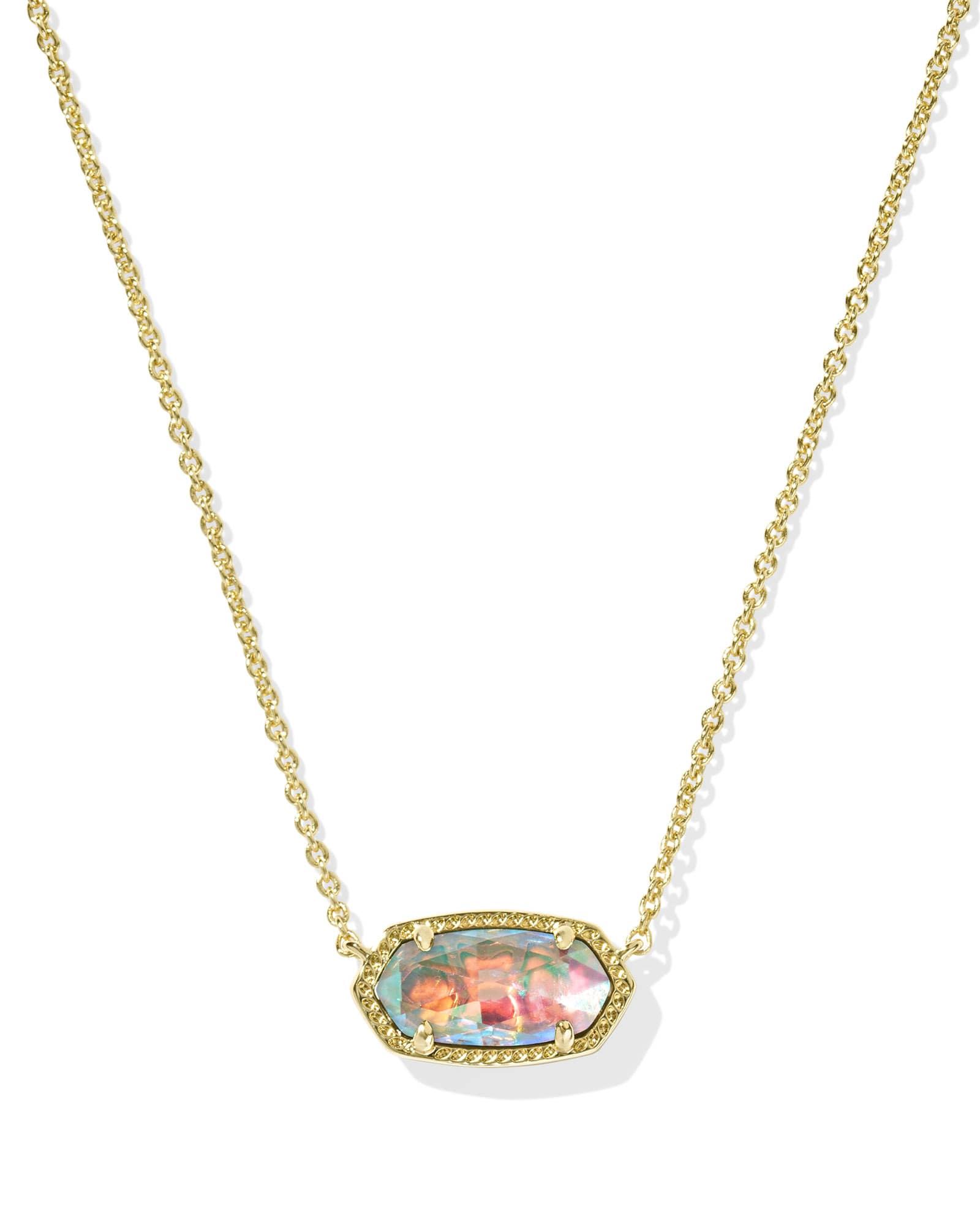 Elisa Gold Short Pendant Necklace Product Image