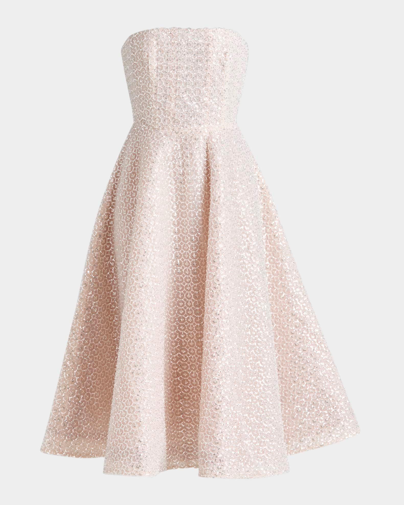 Vivi Strapless Beaded Midi Dress Product Image