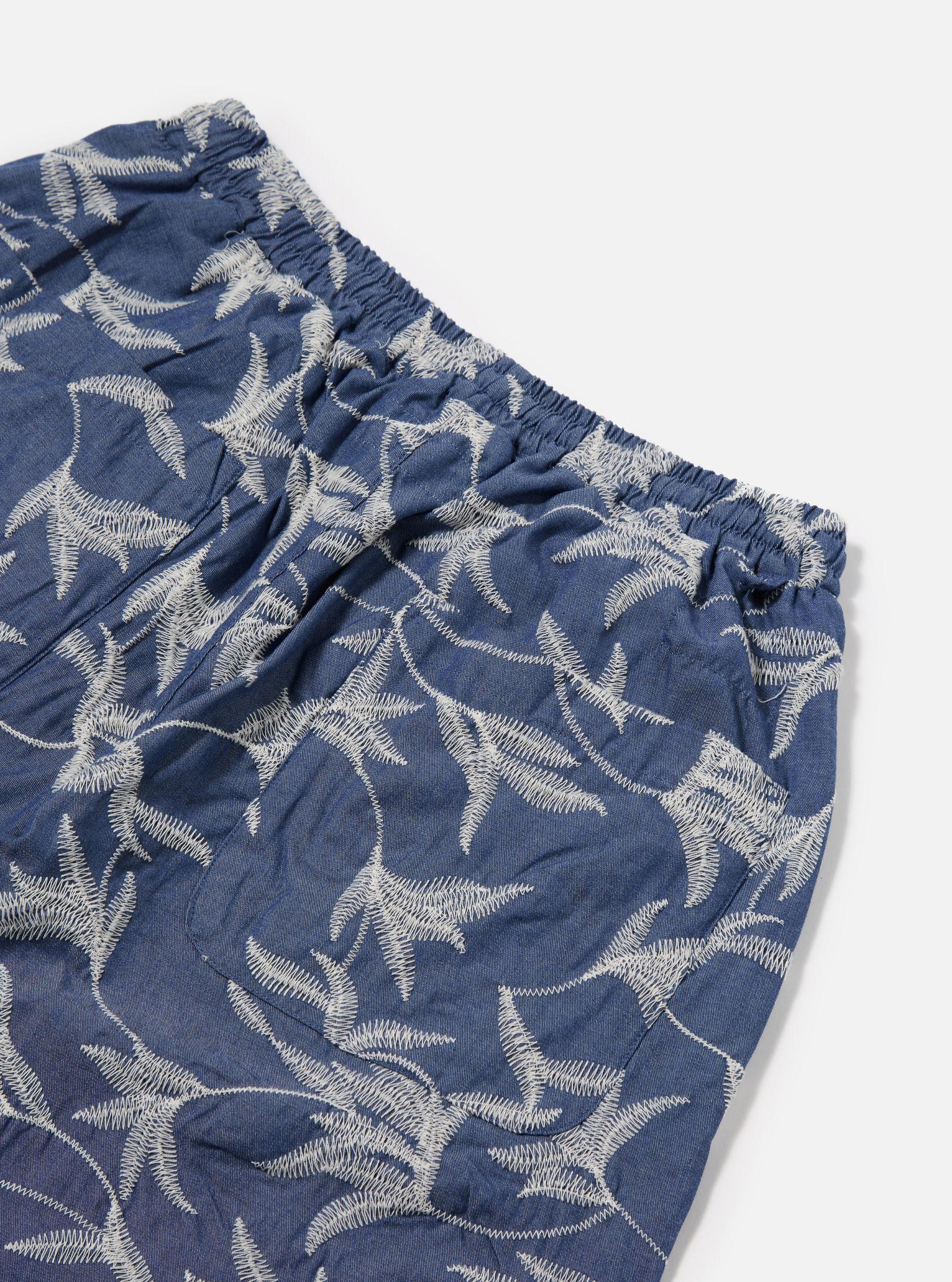 Indigo Summer Jungle Cotton Simple Short Product Image