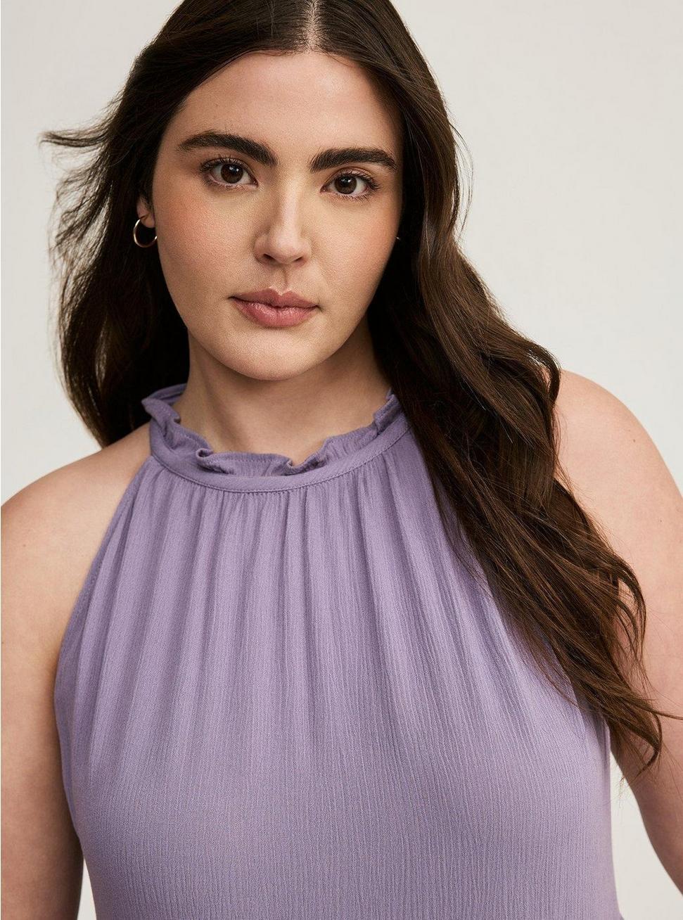 Mini Crinkle Gauze Tiered Dress Product Image