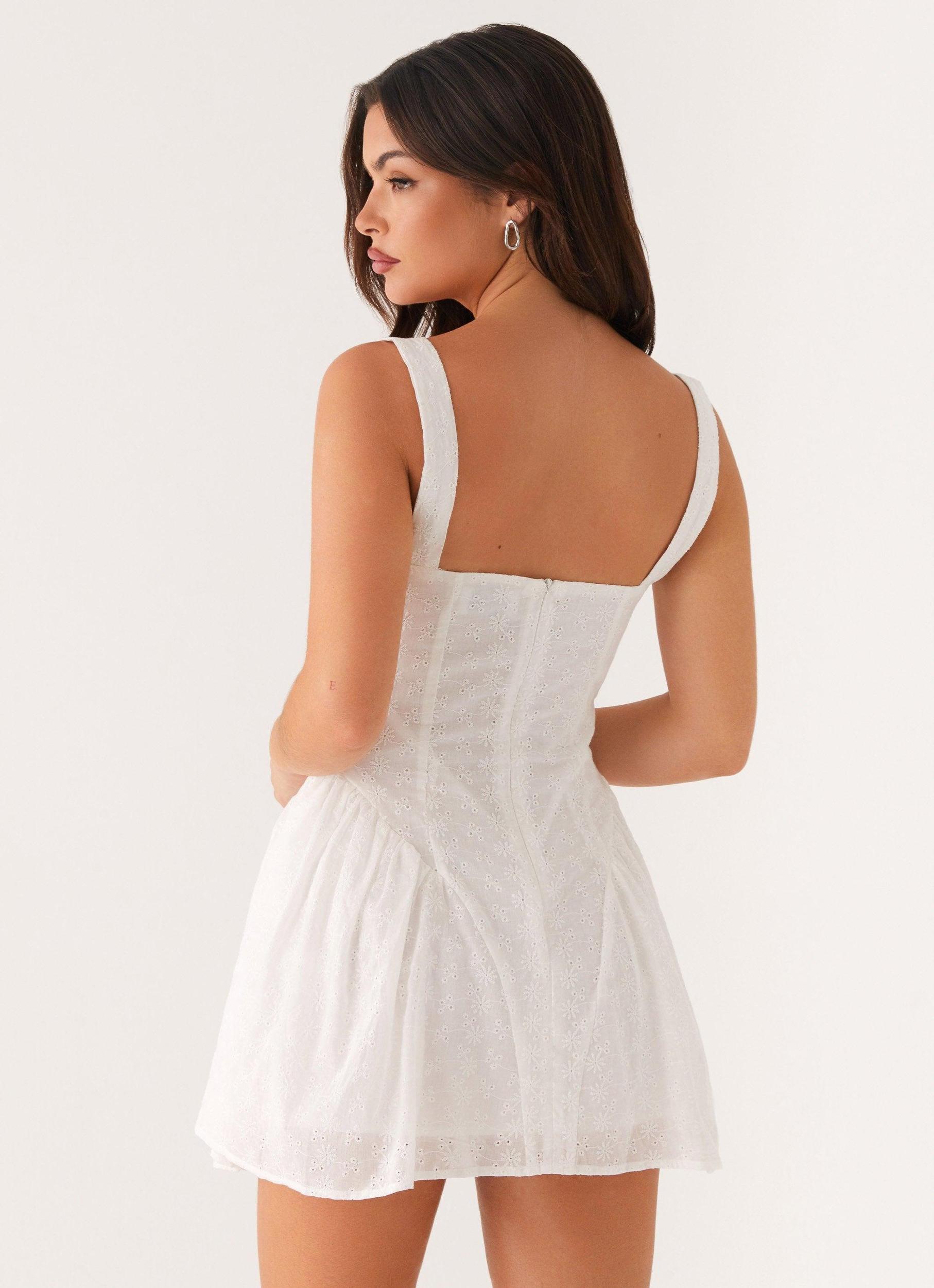 Alyssa Mini Dress - White Product Image