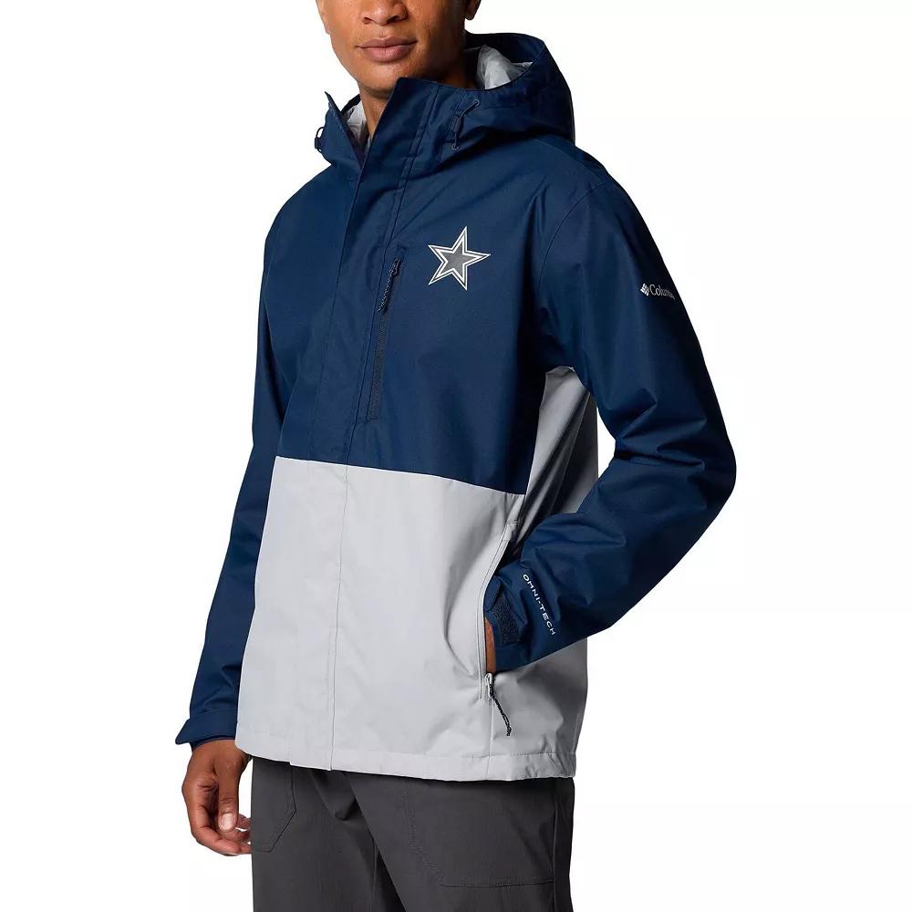 Men's Columbia Navy/Silver Dallas Cowboys Big & Tall Field Bound Omni-Shield Full Zip Jacket,  Product Image