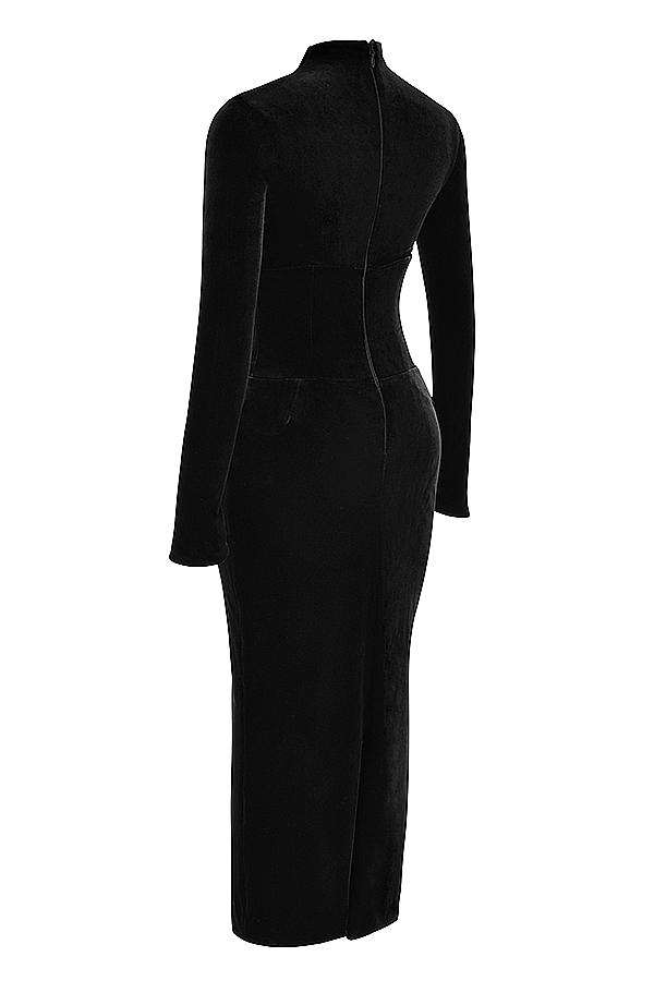 Arabella  black velvet corset dress - sale Product Image