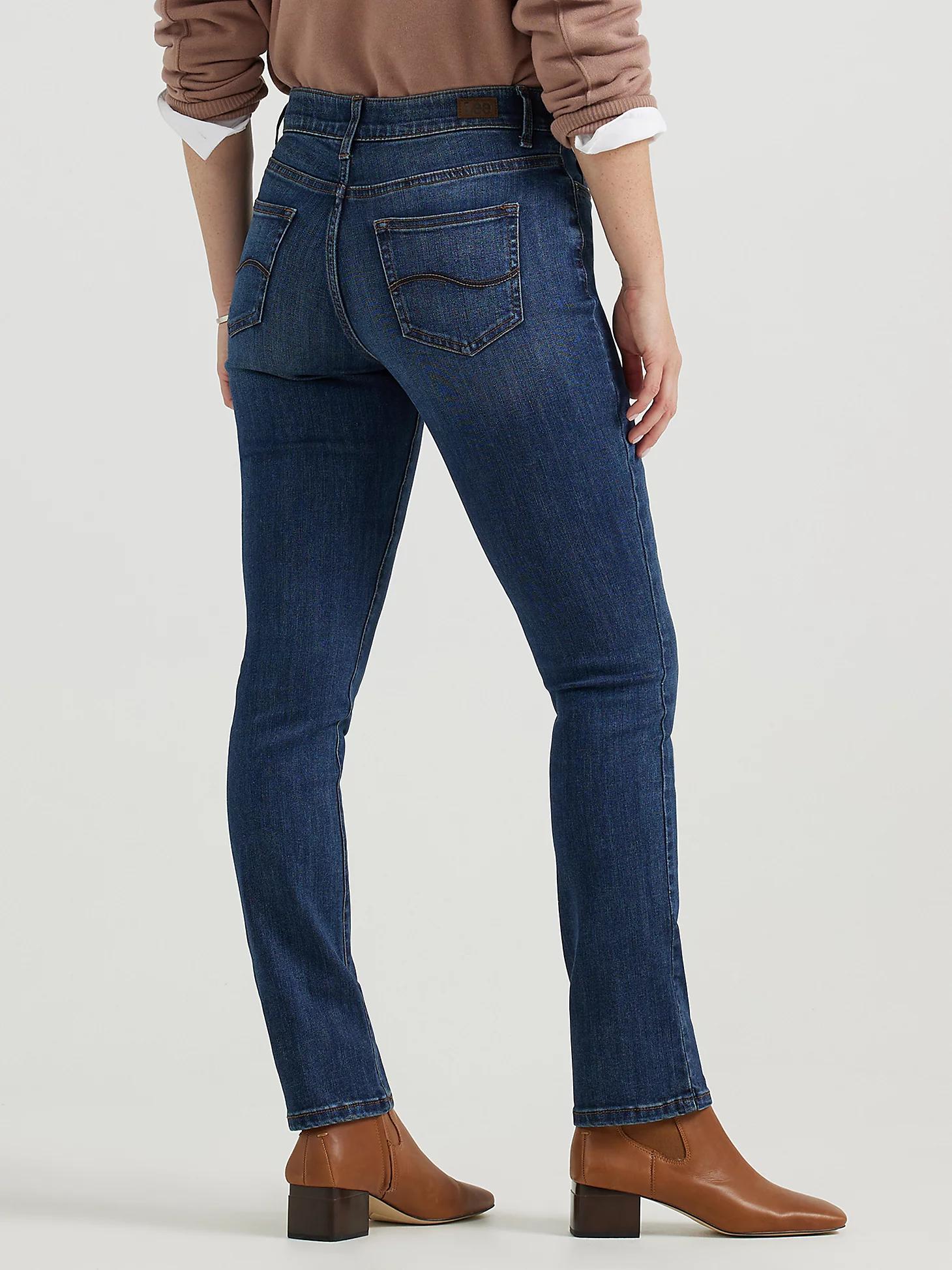 Women's Ultra Lux Comfort with Flex Motion Straight Jean (Petite) | Women's Jeans | Lee® Product Image