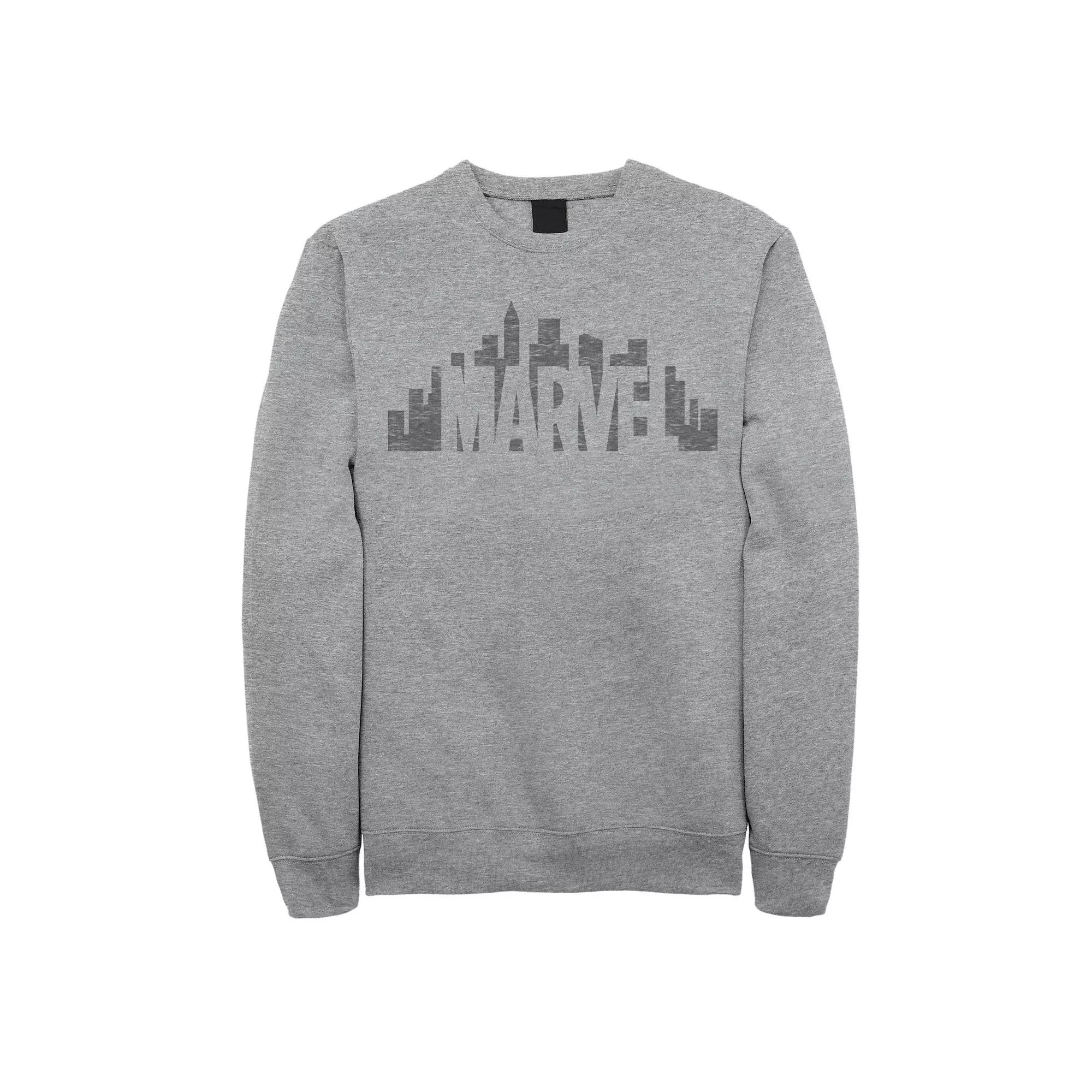 Men's Marvel City Skyline Logo Fade Sweatshirt,  Product Image