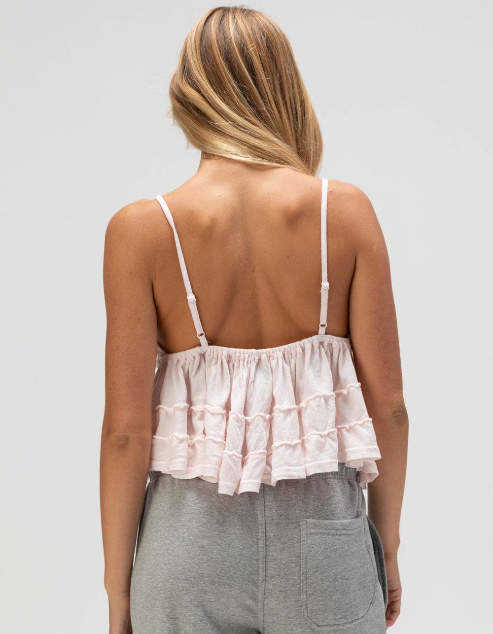 BDG Urban Outfitters Nia Womens Babydoll Cami - LIGHT PINK Product Image
