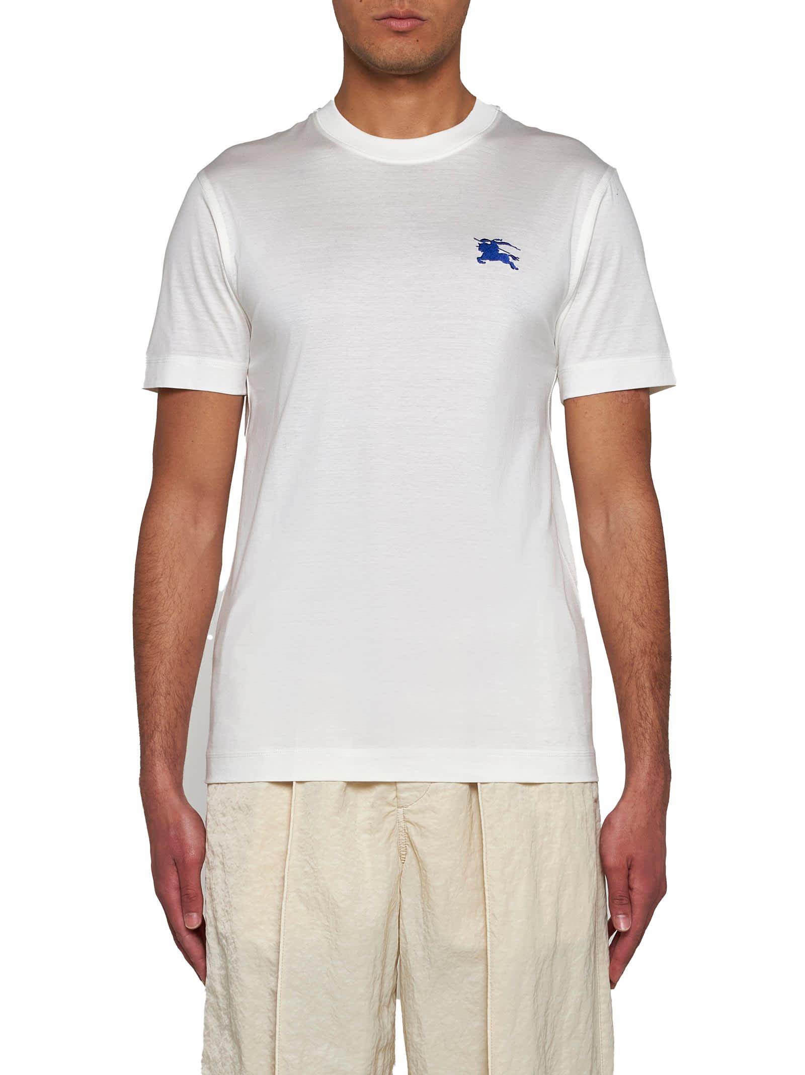White Embroidered T-Shirt Product Image