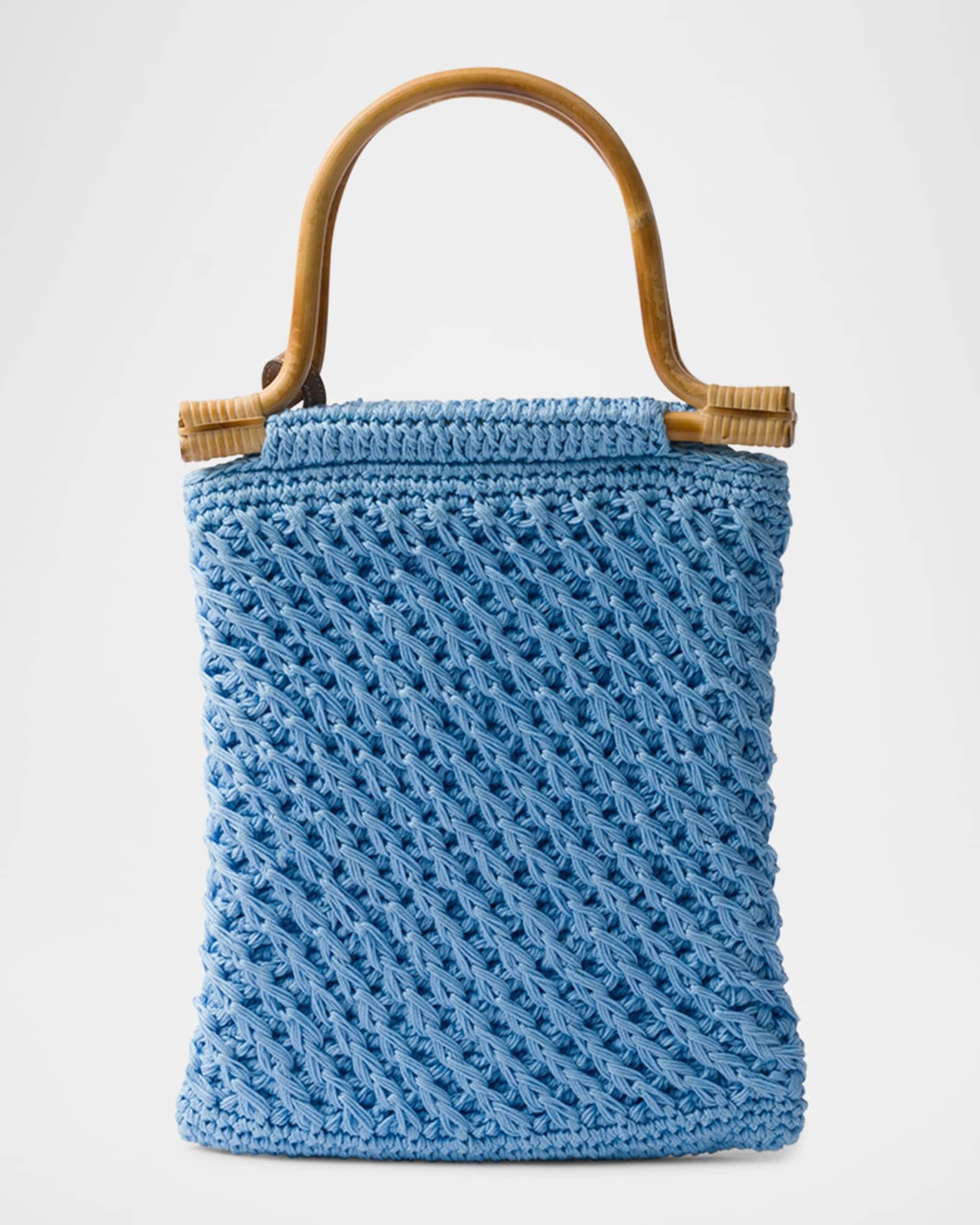 Cotton Crochet Mini Top-Handle Bag Product Image