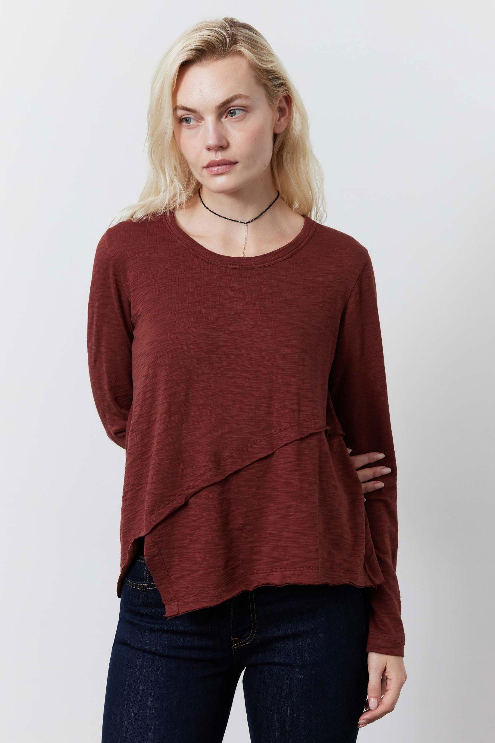 Inner Glow Asymmetric Long Sleeve Top Product Image
