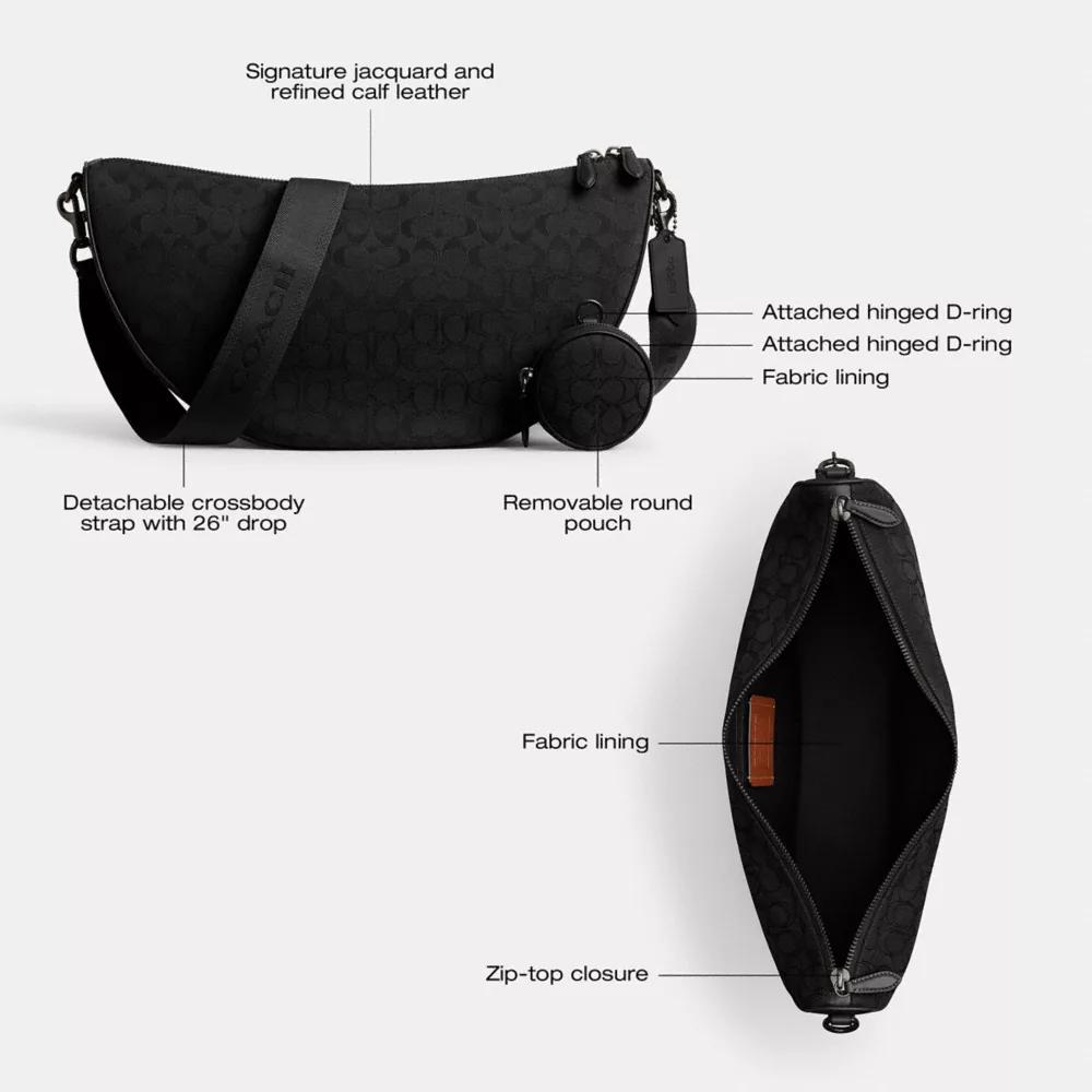 Hall Soft Sling Bag 45 In Signature Jacquard Product Image