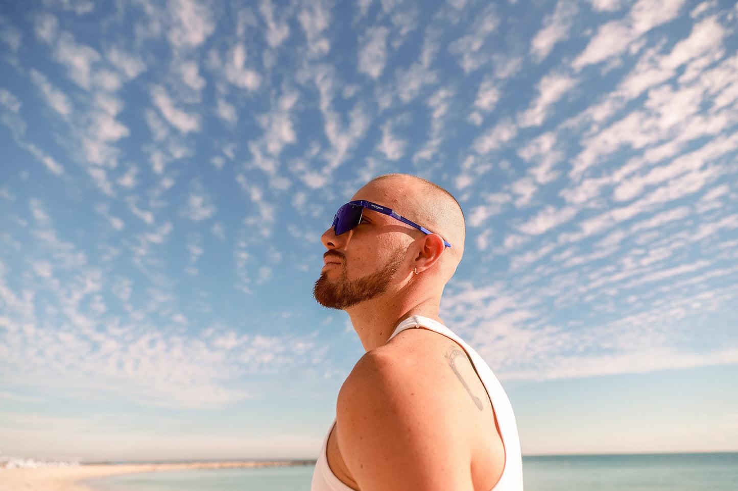 Biscayners Cypress Blue Men's Sunglasses Male Product Image