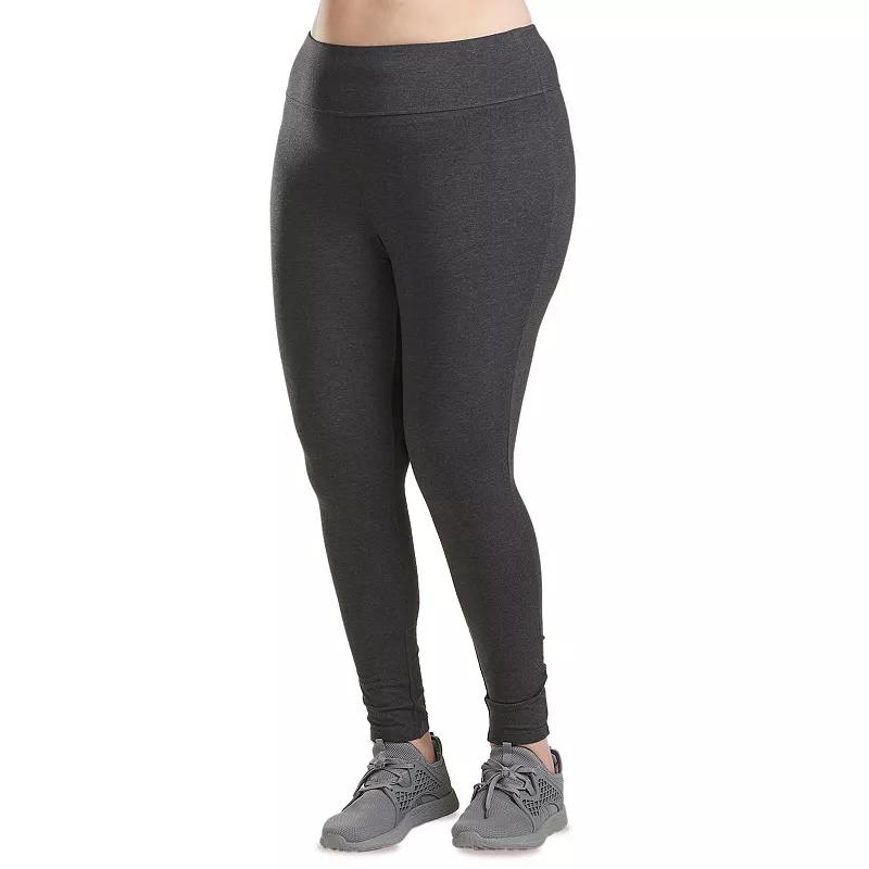 Plus Size Spalding High-Waisted Leggings, Womens Grey Heather Product Image