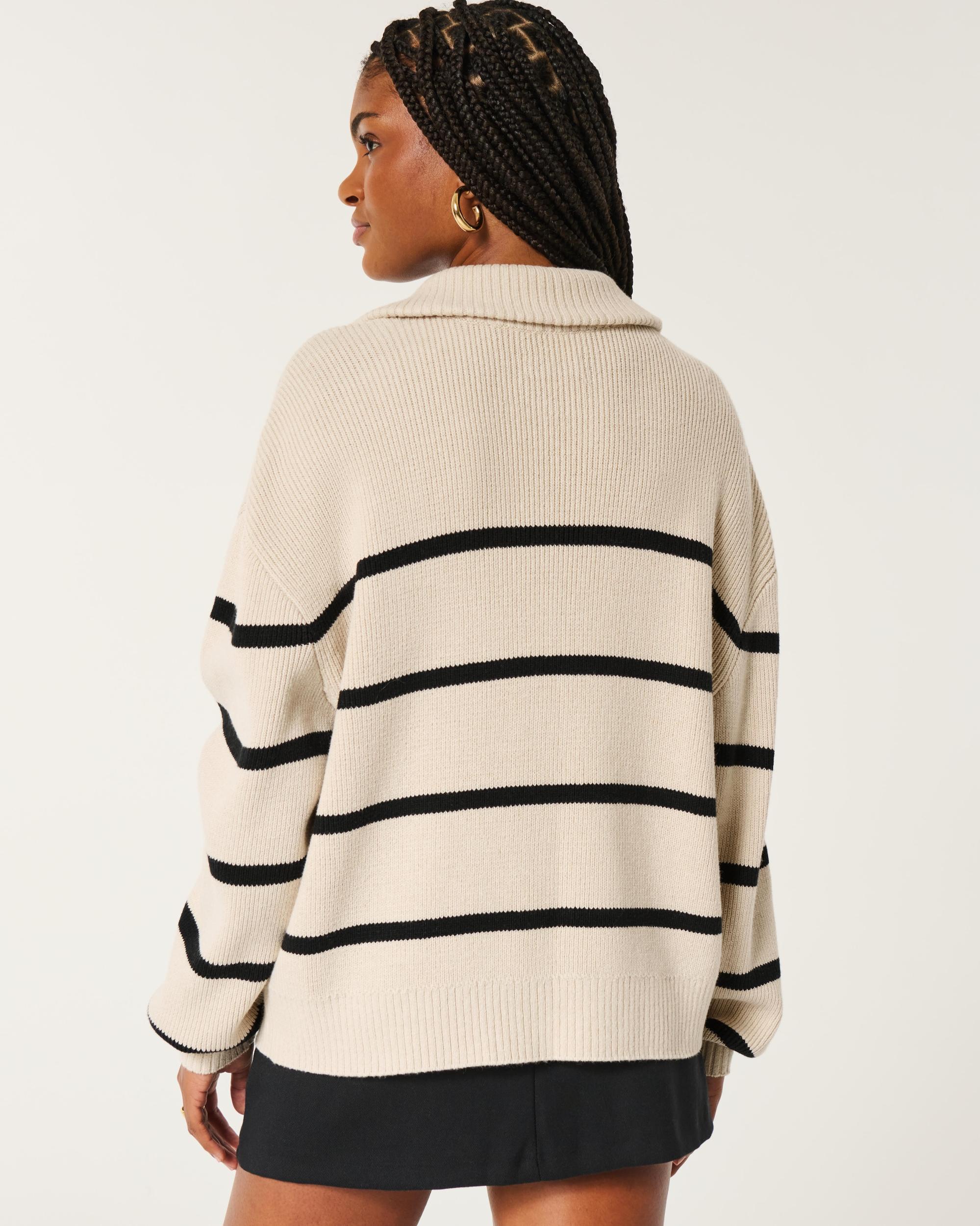 Oversized Half-Zip Sweater Product Image