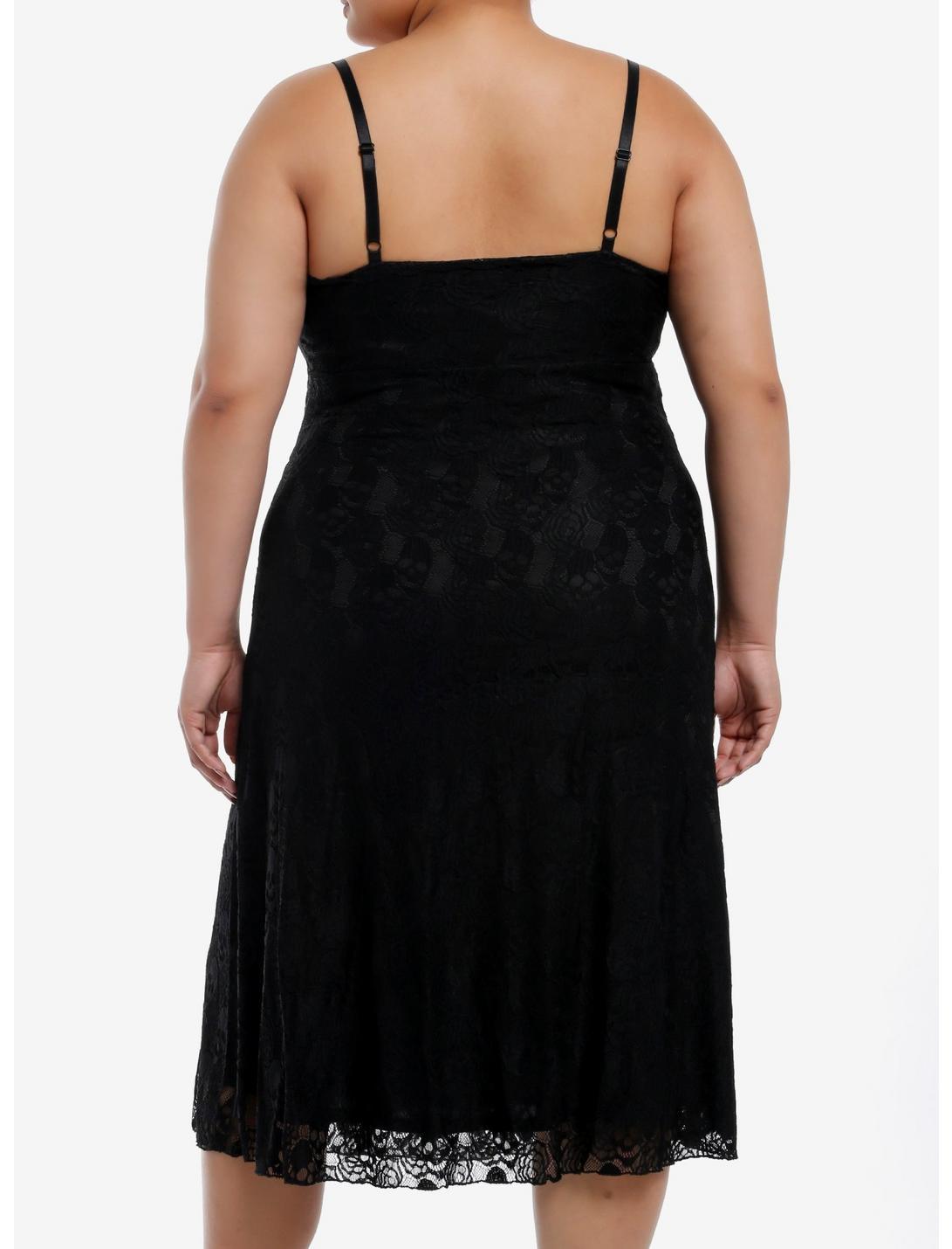 Cosmic Aura Skull Lace Midaxi Slip Dress Plus Size Product Image