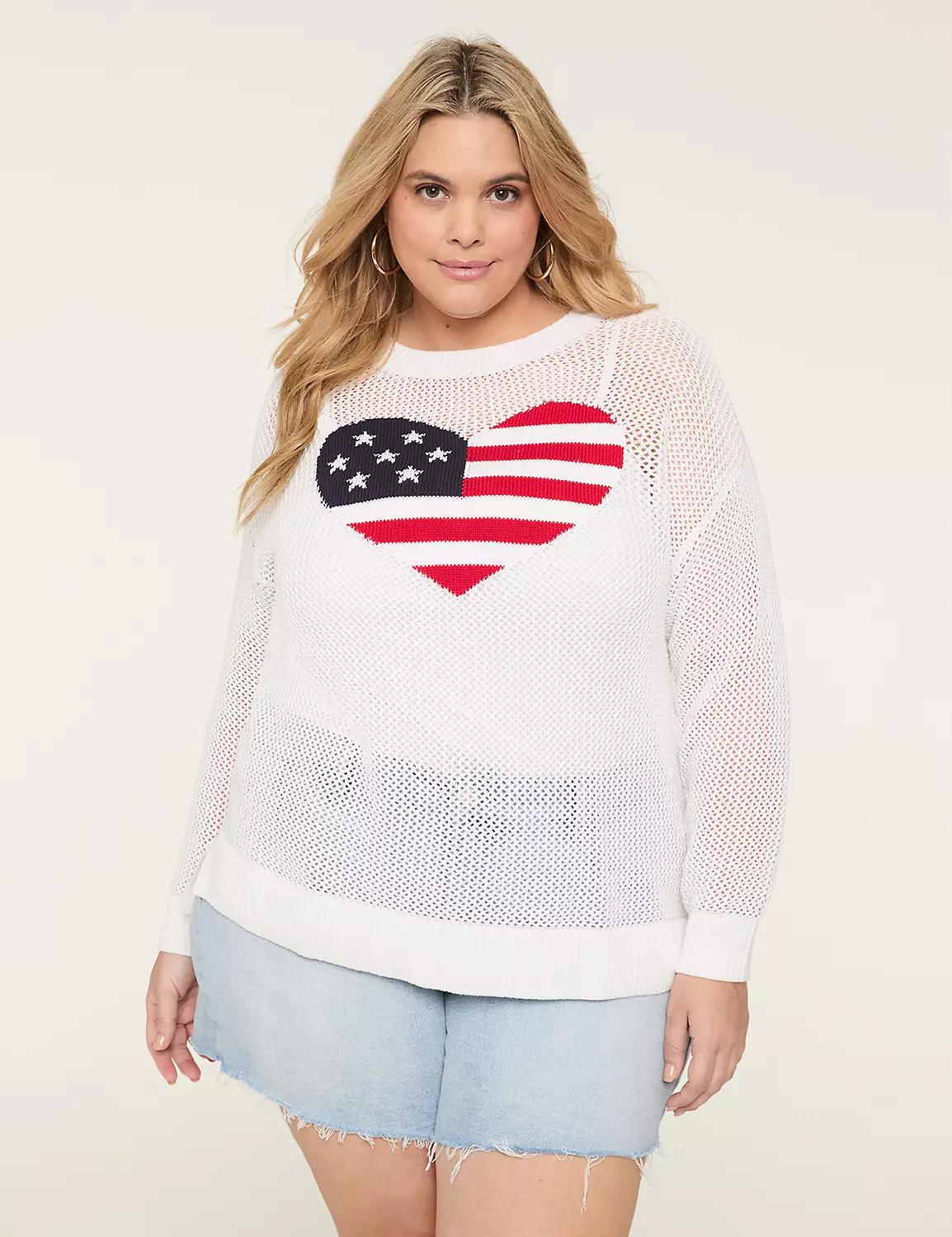 Americana Heart Sweater Product Image