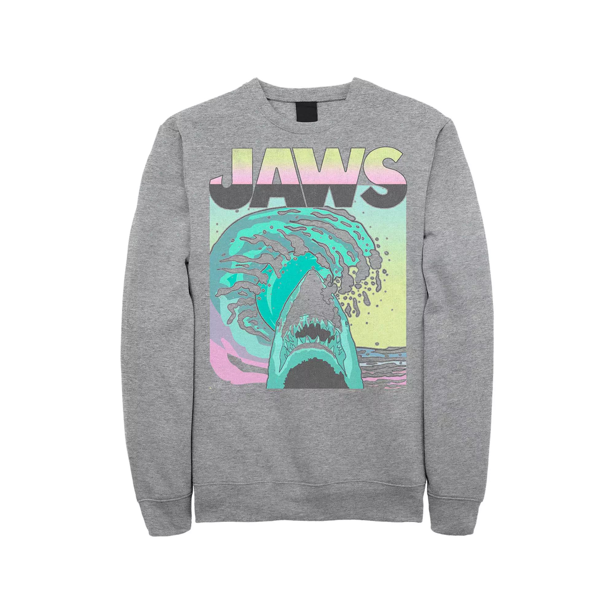 Men's Jaws 80s Jaws Vintage Poster Sweatshirt,  Product Image