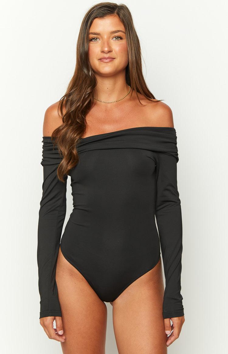 Phoenix Black Off Shoulder Bodysuit Girls Product Image