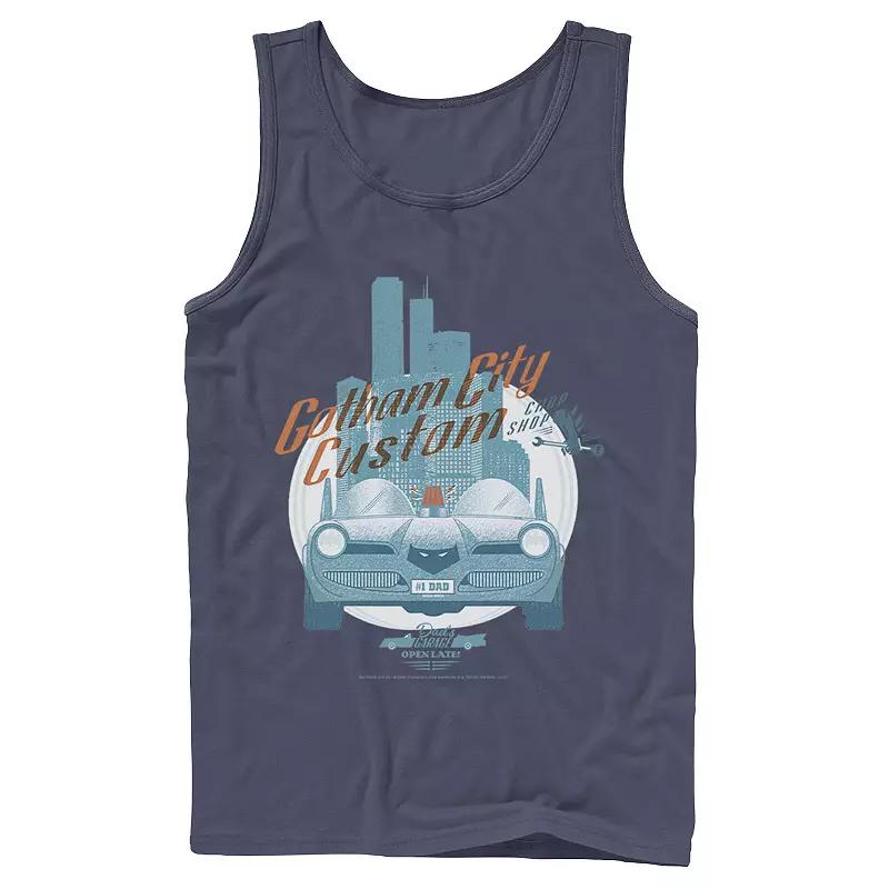 Men's DC Comics Gotham City Customs Shop Poster Tank Top,  Product Image