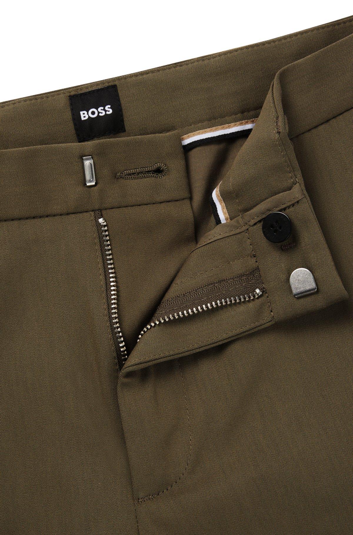 Slim-fit trousers in stretch cotton Product Image