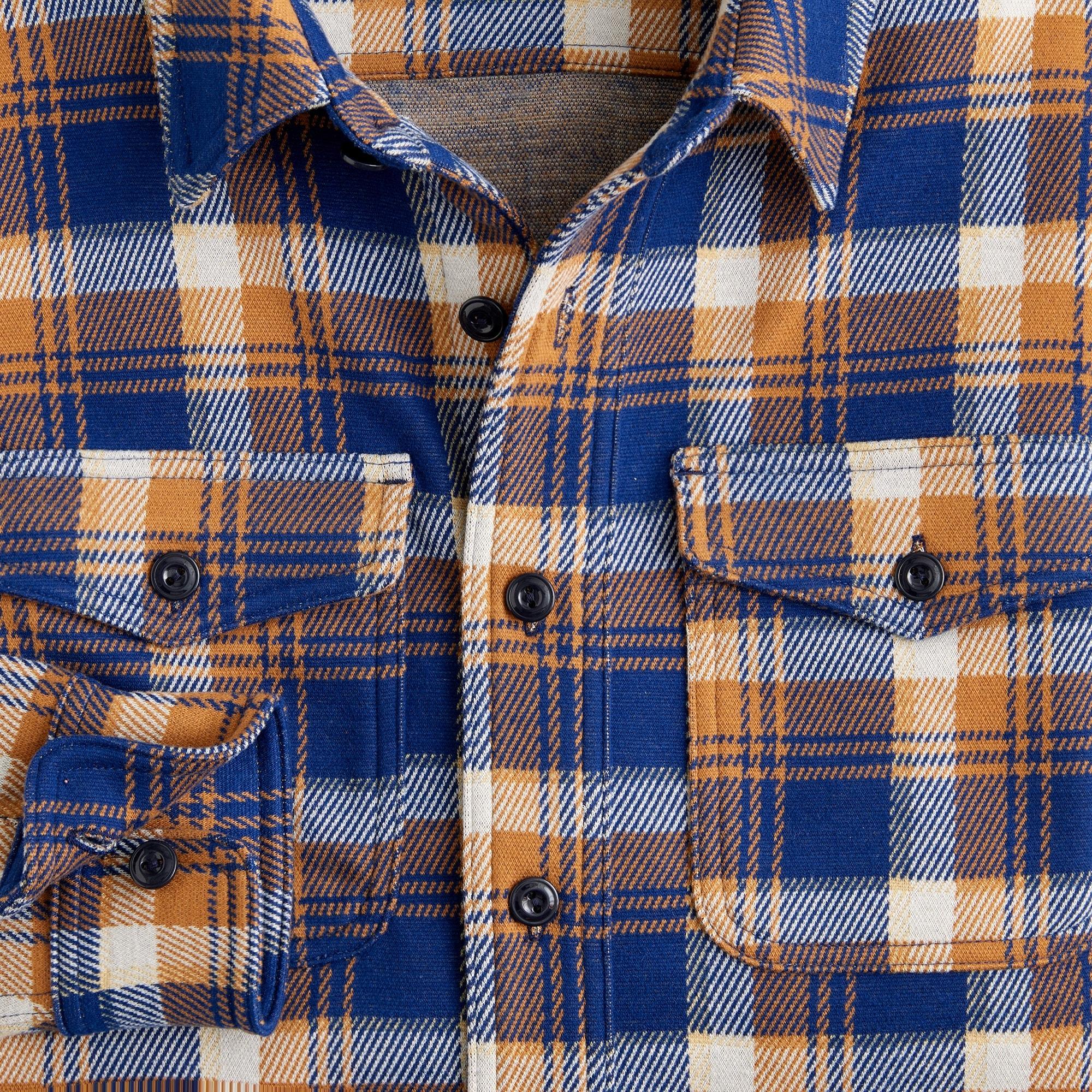 Seaboard soft-knit shirt in plaid Product Image