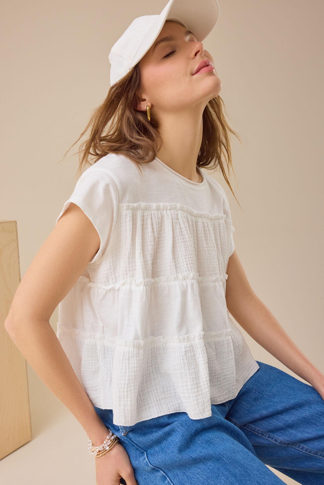 Rebecca Tiered Babydoll Top Product Image