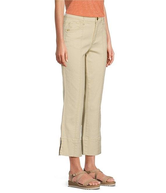 Democracy #double;Ab#double;solution® Embroidered Slim Straight Leg High Rise Cropped Jeans Product Image