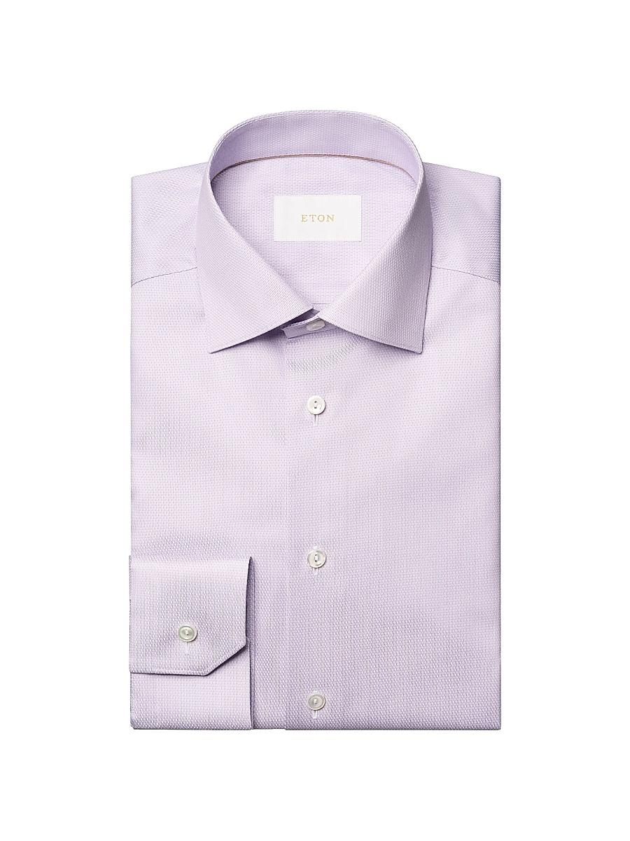 Mens Contemporary-Fit Textured Solid Elevated Shirt Product Image